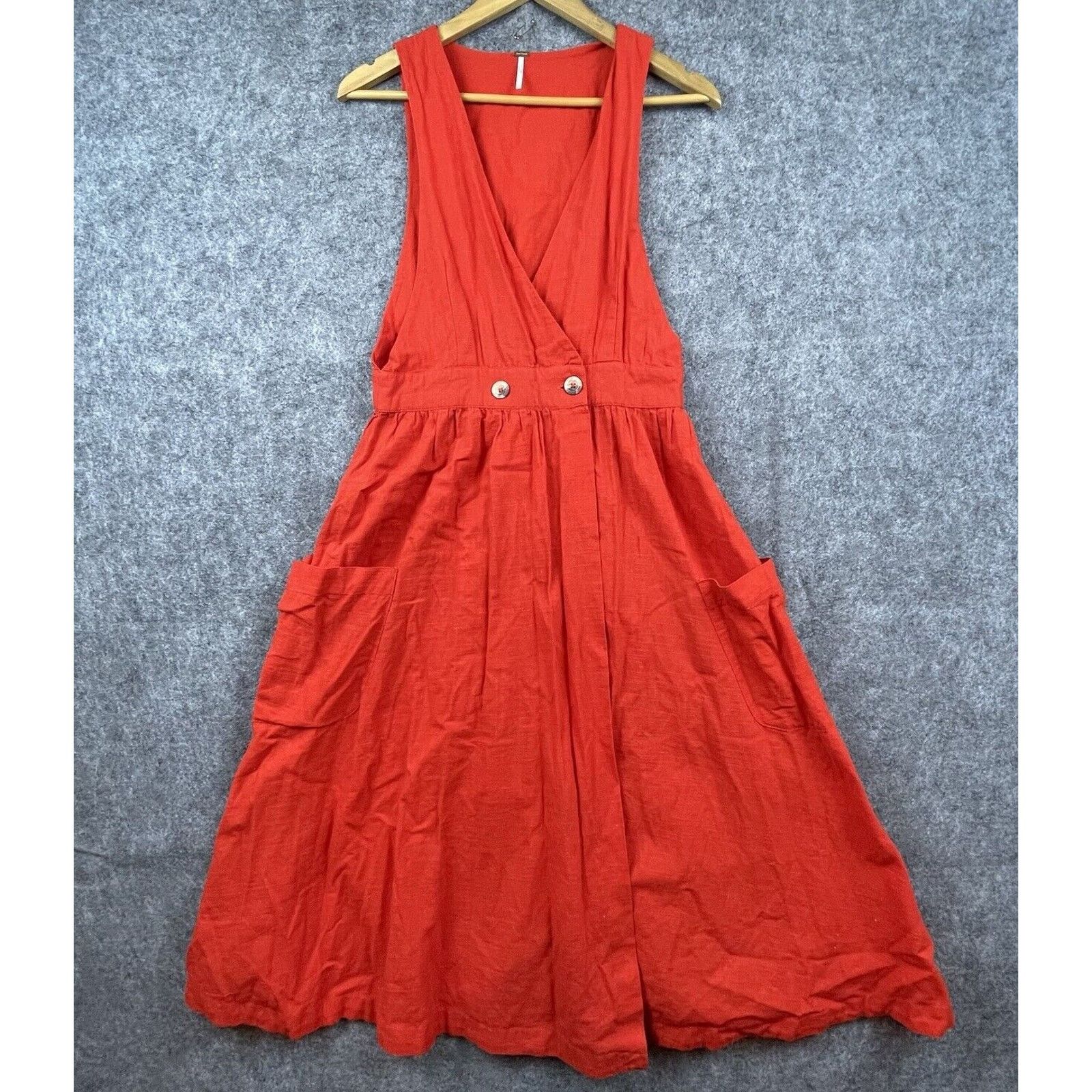 Free People Free People Dress Small Pinafore Max Cottage Prairie Country Size S / US 4 / IT 40 - 1 Thumbnail