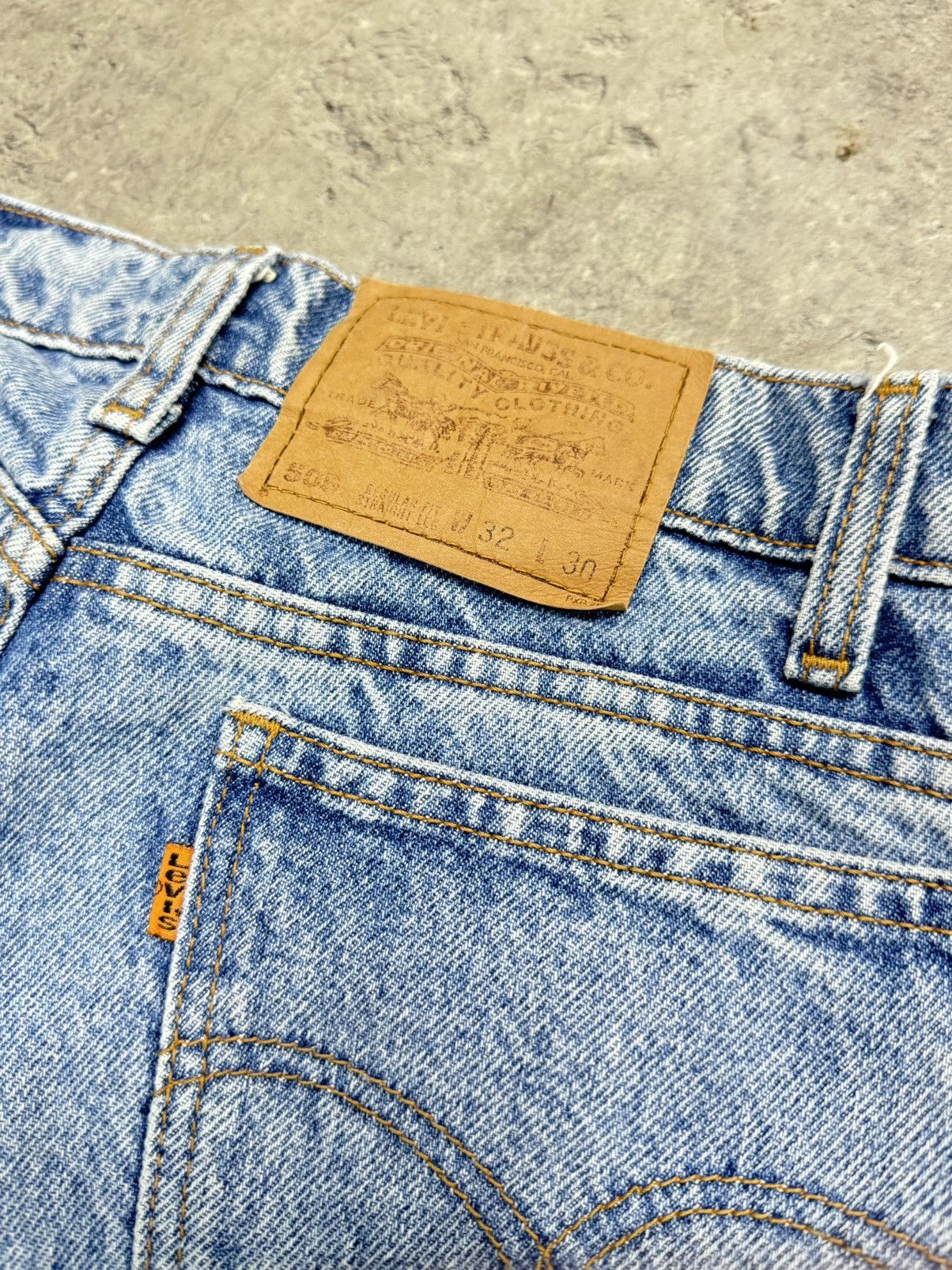 Levi's 90s Levi's 505 Denim Jeans Vintage Orange Tab Size US 32 / EU 48 - 10 Thumbnail