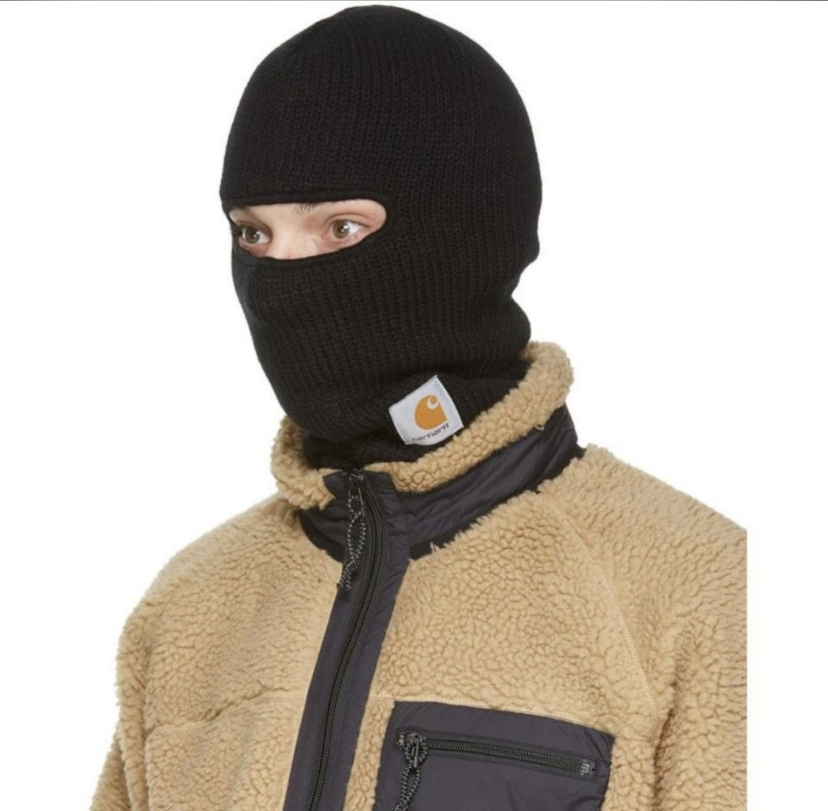 Carhartt Wip Carhartt Black Storm Mask Balaclava Size ONE SIZE - 1 Thumbnail