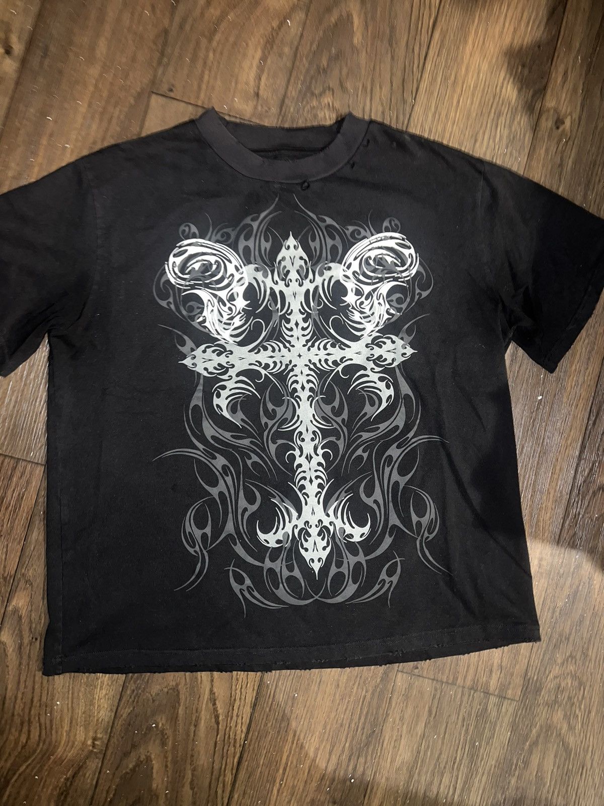 Affliction × Japanese Brand onlycurse “Paranoia” tee, Heavyweight Jumbo print tee Size US L / EU 52-54 / 3 - 3 Thumbnail