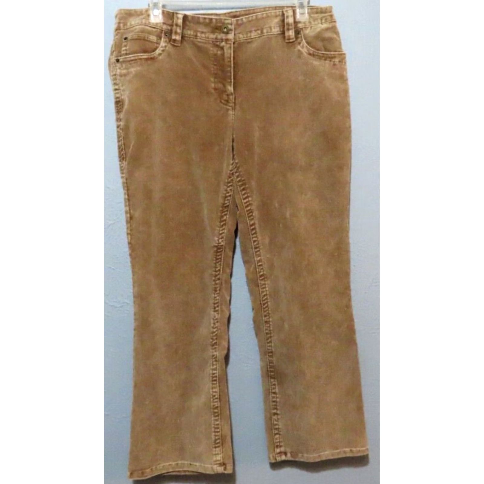 Vintage VINTAGE Gitano Corduroy Pants Women 18W Brown 38x29 Tapered Inseam 29" Size 40" / US 18 - 2 Thumbnail