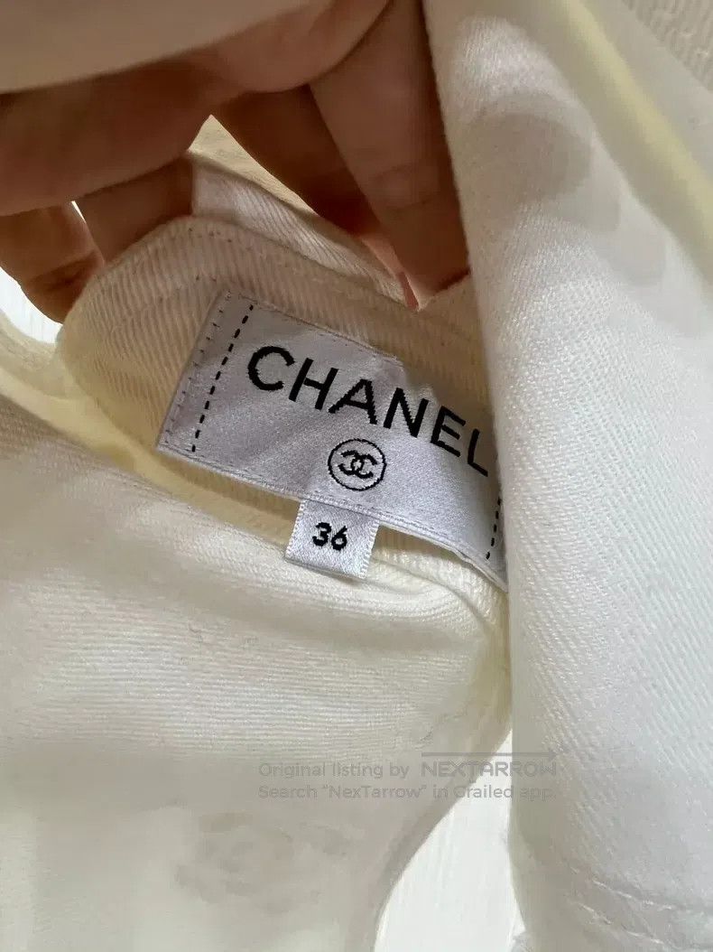 Chanel Chanel Embossed camelia printed denim embossed vest Size XS / US 0-2 / IT 36-38 - 6 Thumbnail