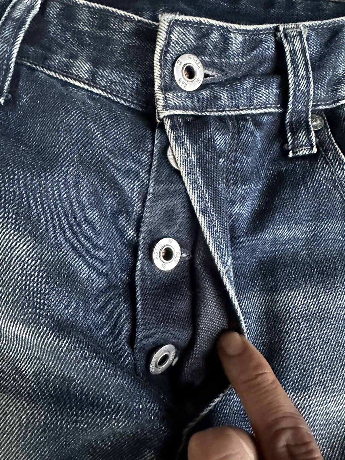 G-Star Y2k Gstar 3301 Tapered Black Wash Denim 34x32 D282 Size US 34 / EU 50 - 12 Thumbnail