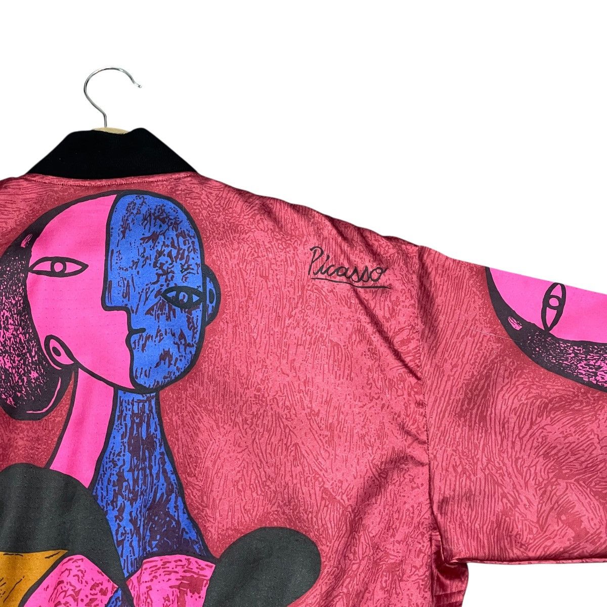 Vintage Vintage 80s Pablo Picasso Abstract Art Graphic Bomber Jacket Size US L / EU 52-54 / 3 - 13 Thumbnail