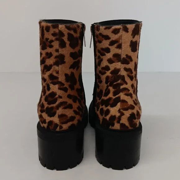 Jimmy Choo Jimmy Choo Mava Leopard-Print Fur Ankle Boots - EU36/US6 Size US 6.5 / IT 36.5 - 12 Thumbnail
