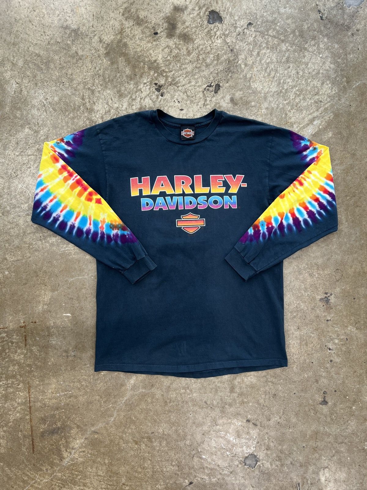 Harley Davidson Vintage 1998 USA Harley Davidson Tie Dye Long Sleeve Tee XL Size US XL / EU 56 / 4 - 2 Thumbnail