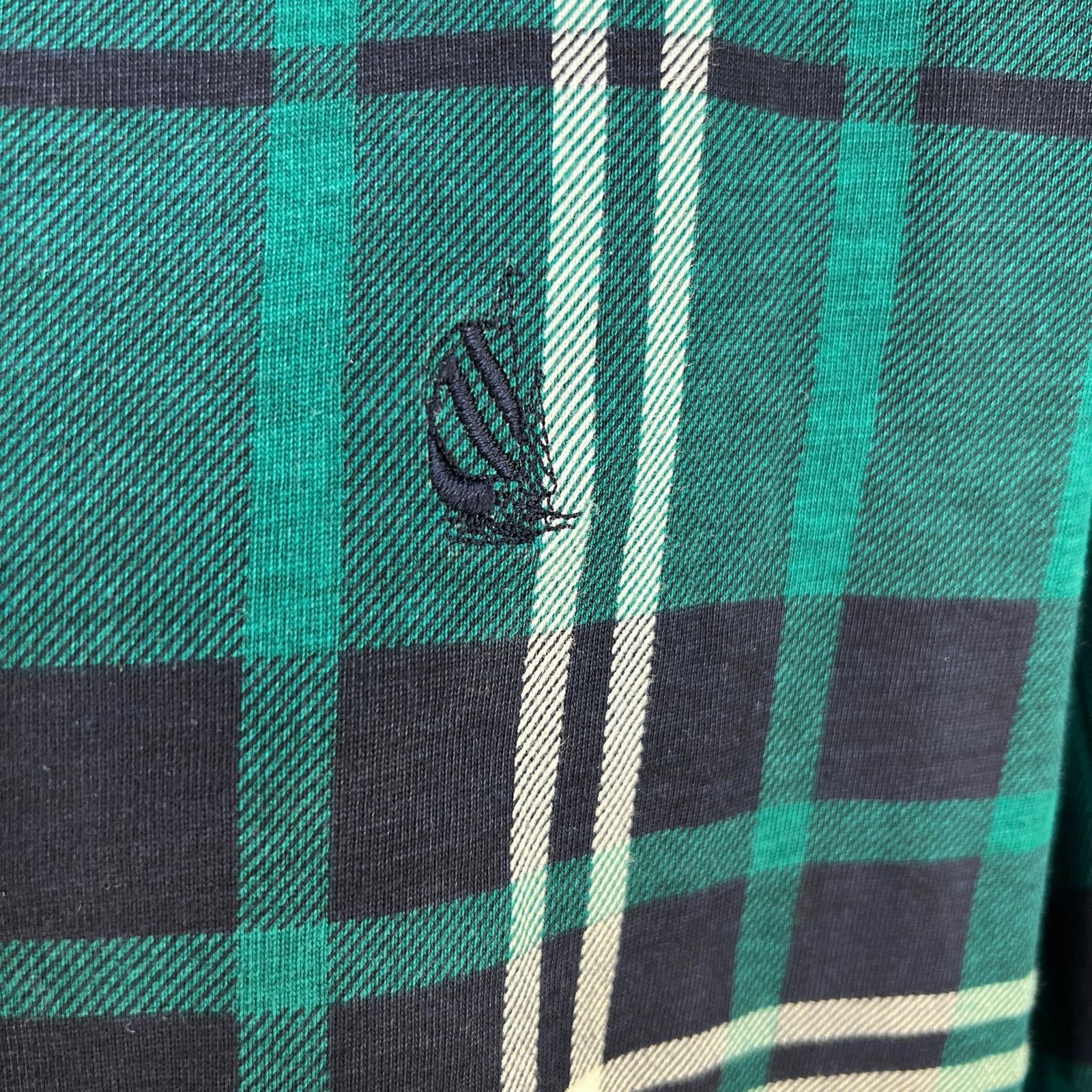 Nautica Vintage 80s Nautica Plaid Polo Shirt Green Blue Size US XL / EU 56 / 4 - 4 Thumbnail