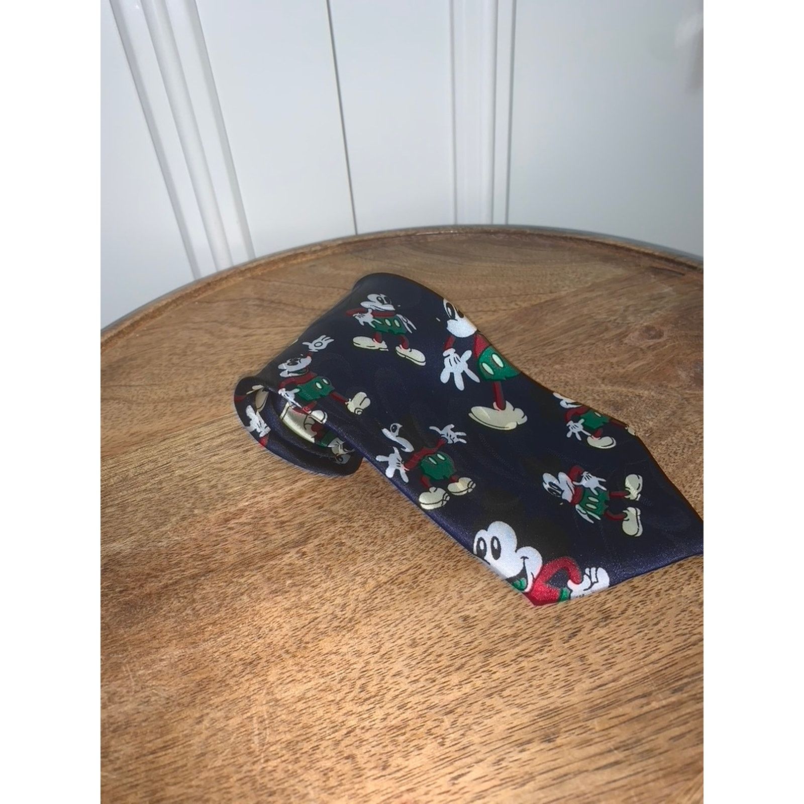 Disney Disney Vintage Mickey Mouse Christmas Geometric Necktie M Size ONE SIZE - 1 Thumbnail