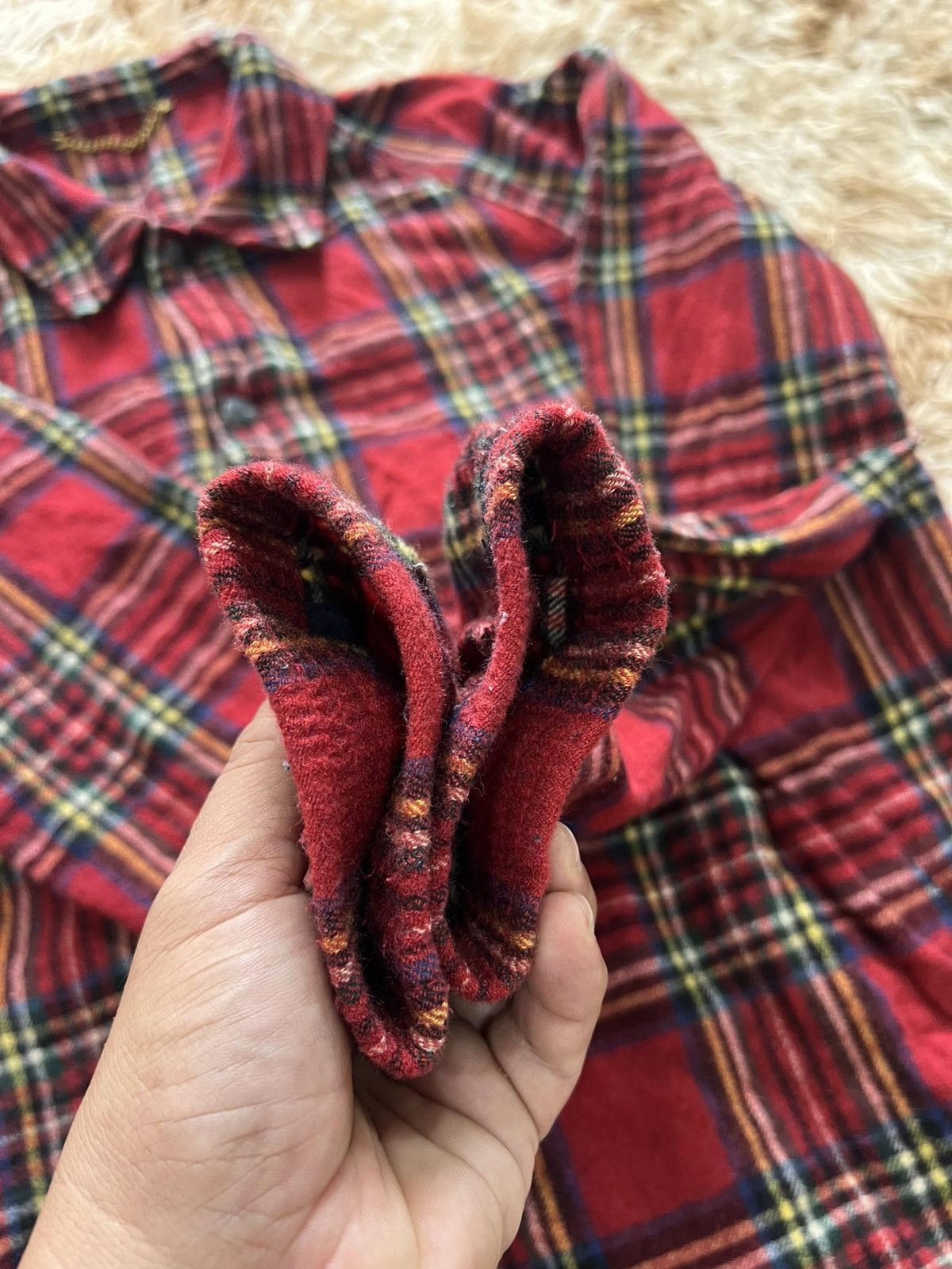Unused Japan Unused Refinement Garments Wool Flannel Shirt Jacket Size US M / EU 48-50 / 2 - 4 Thumbnail