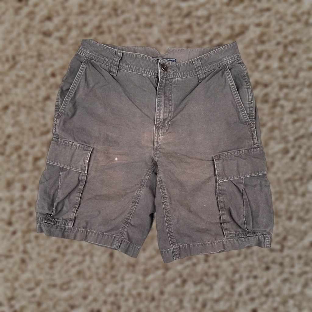 The North Face VINTAGE The North Face Shorts Cargo Men 30 Gray 100% Cotton Canvas Zip Pockets 29x9 Casual Outdoor Mens Size US 30 / EU 46 - 1 Thumbnail