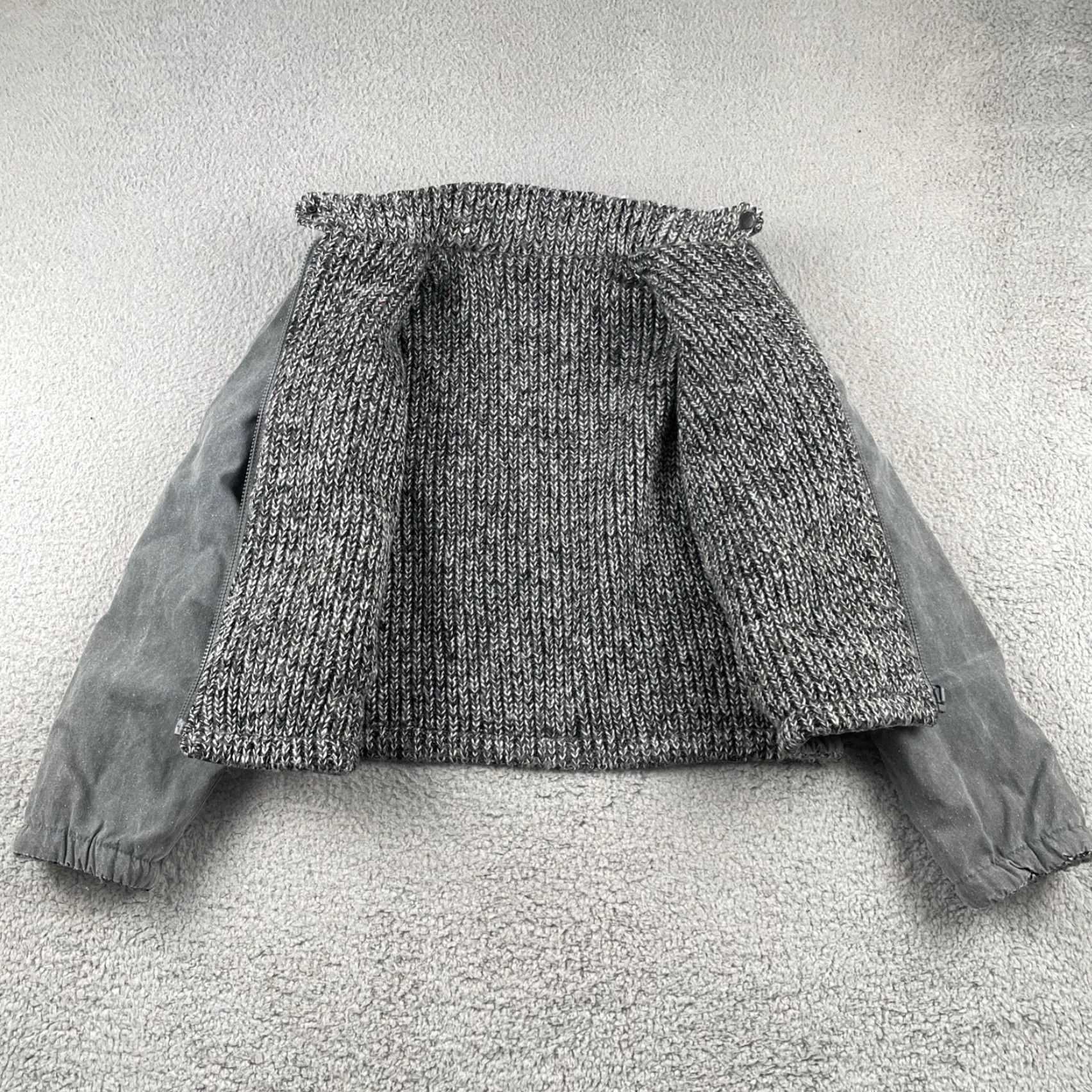 Vintage VINTAGE Reversible Bomber Jacket Gray Women’s Small 4 Pocket Mid-Length Lining Acrylic 90s 80s Retro Warm Cozy City Women UTF Size S / US 4 / IT 40 - 5 Thumbnail