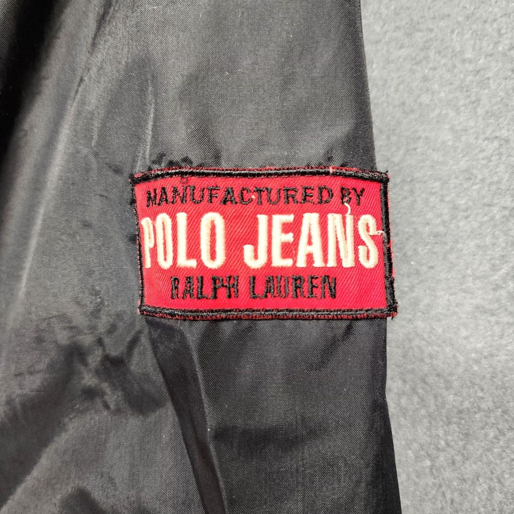 Ralph Lauren VINTAGE Ralph Lauren Polo Jeans Co Jacket Windbreaker Mens Large Black Hong Kong Size US L / EU 52-54 / 3 - 5 Thumbnail