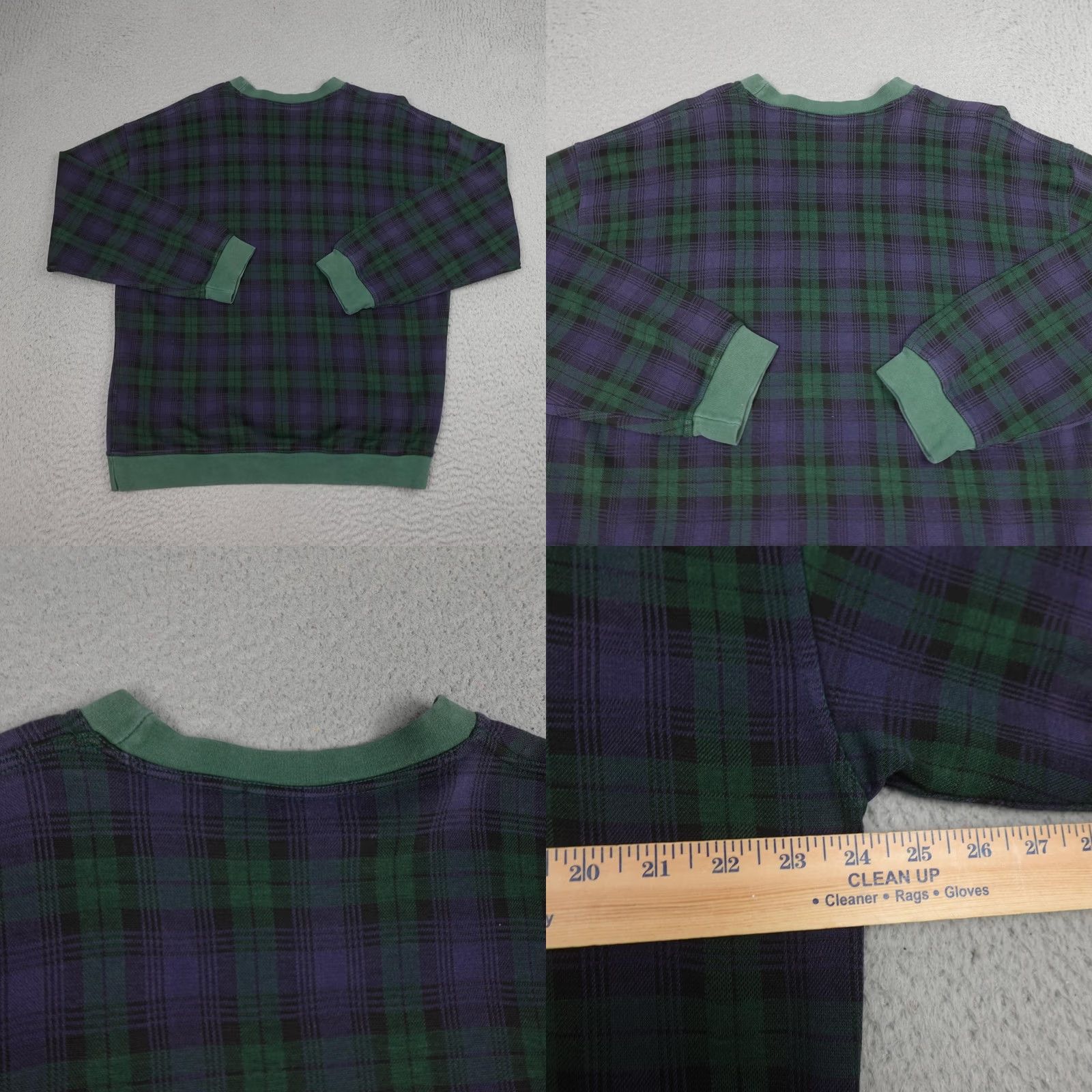 Vintage VINTAGE Tom Morris Sweater Mens XL Green Blue Plaid Scotland 1995 Open Golf Size US XL / EU 56 / 4 - 8 Thumbnail