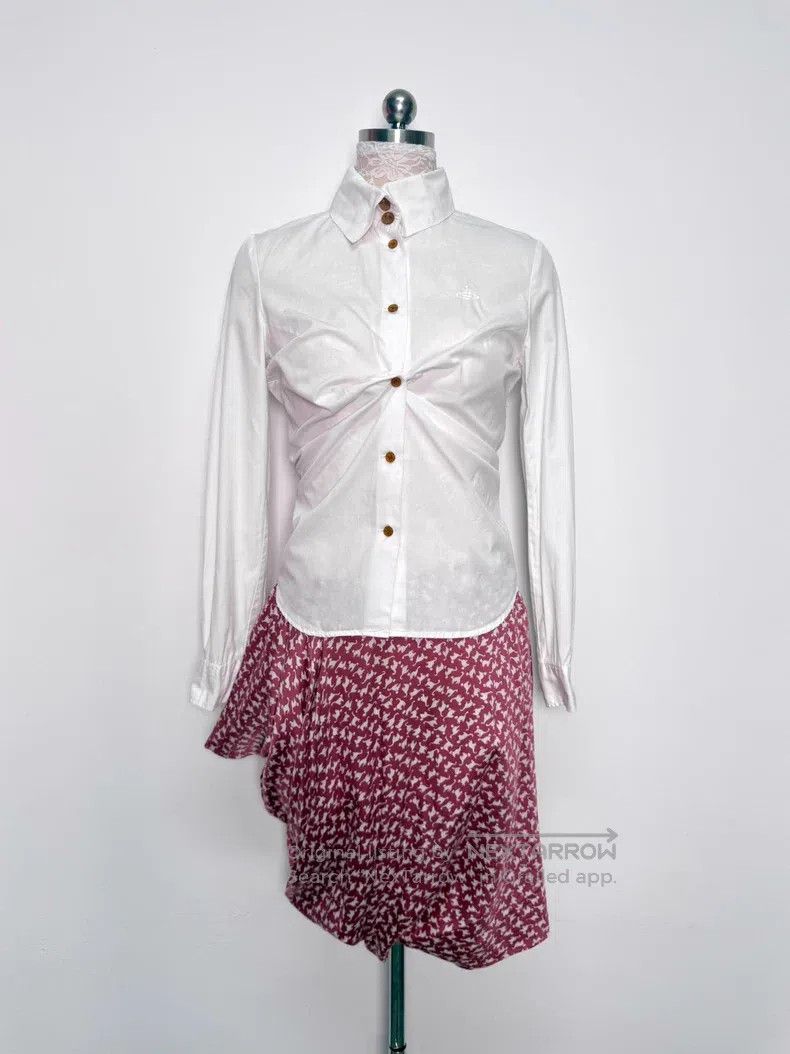 Vivienne Westwood Vivienne Westwood White Saturn Collar Long Sleeve Shirt, w Size M / US 6-8 / IT 42-44 - 1 Thumbnail