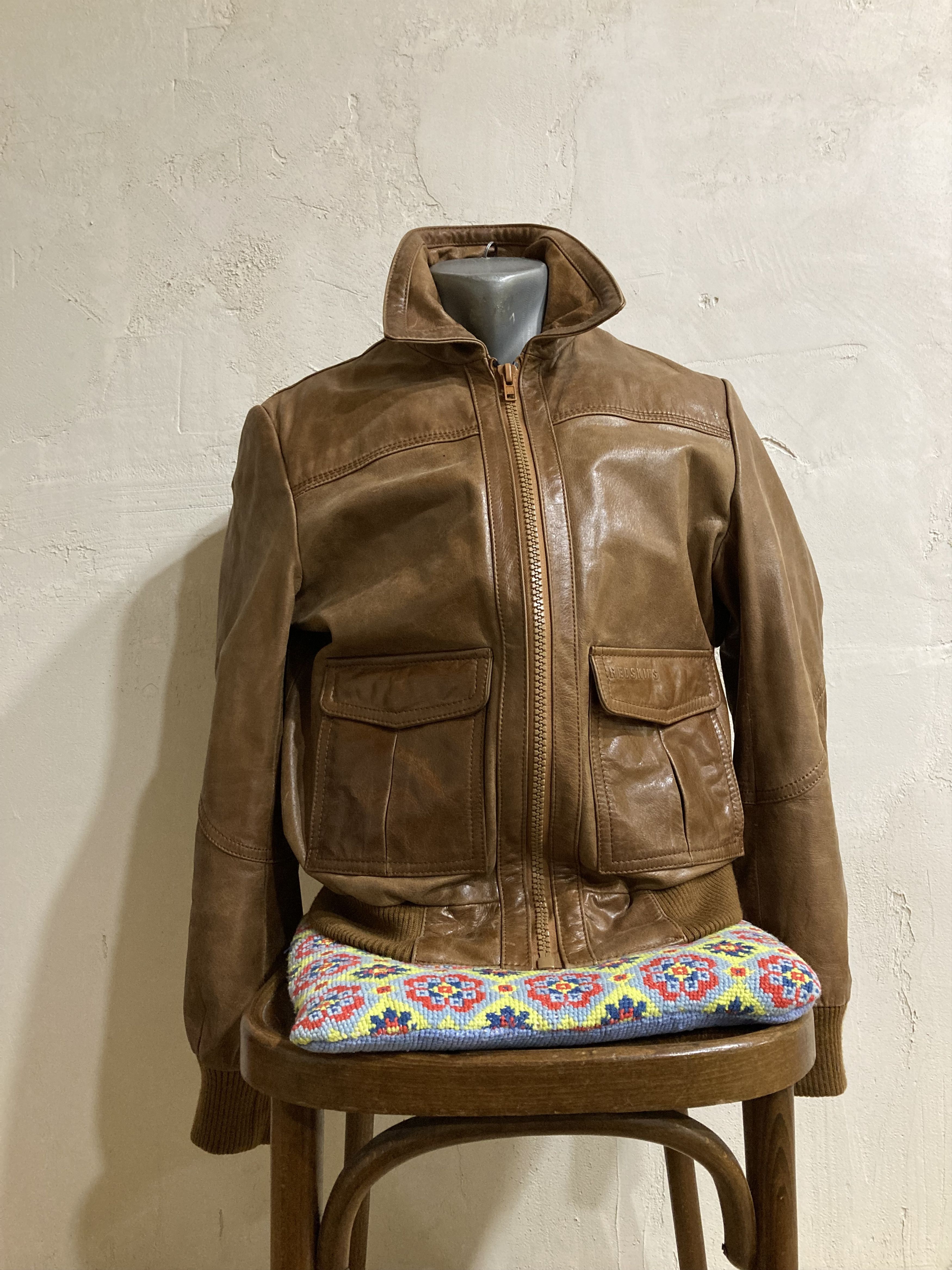 Vintage Vintage REDSKINS Leather jacket Size US L / EU 52-54 / 3 - 1 Thumbnail