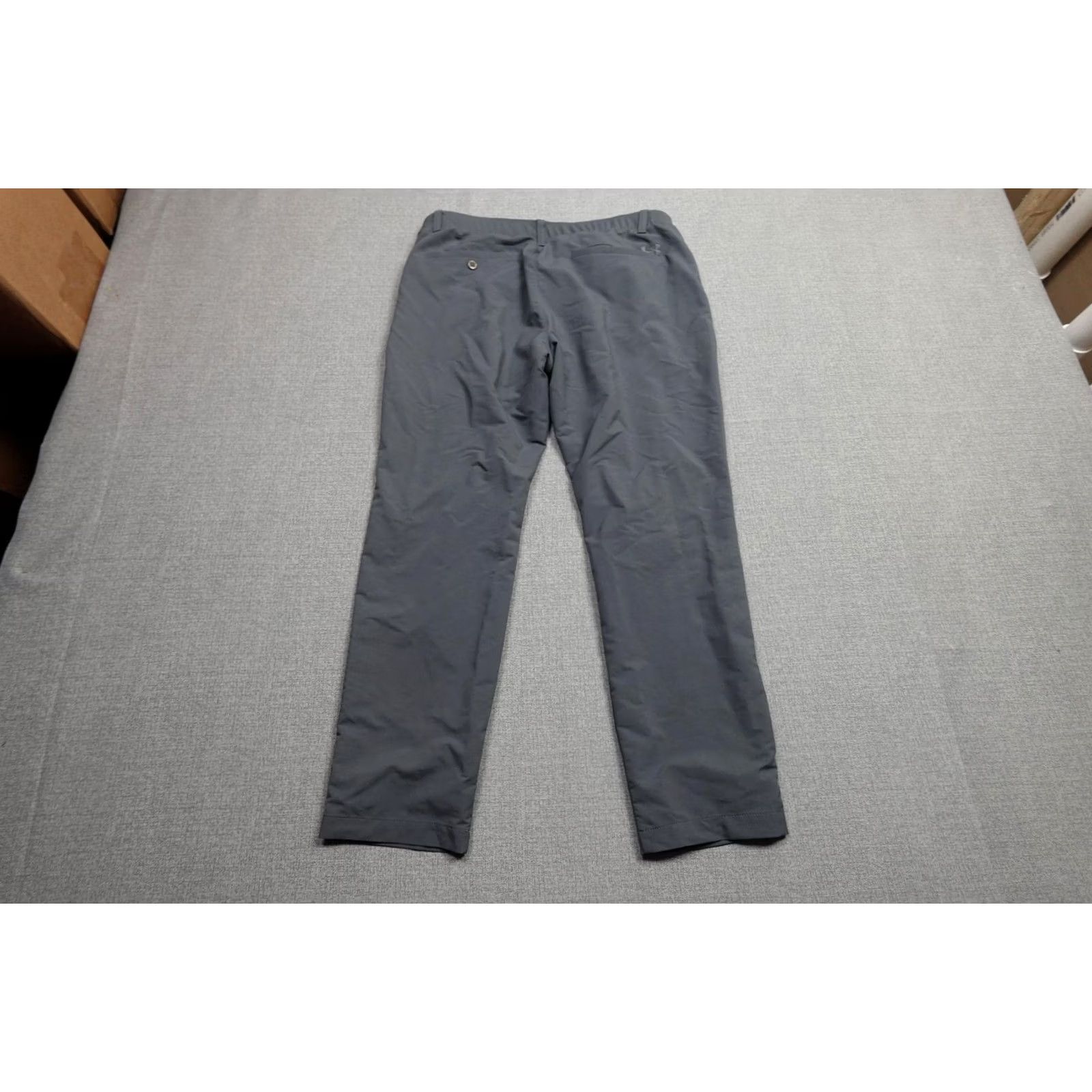 Under Armour Under Armour Golf Pants Mens 36x30 Gray Regular Chino Performance Stretch Gym Training Casual Travel Golf Pants Mens Gray Regular Fit Chino 36/30 Mens Size US 36 / EU 52 - 3 Thumbnail
