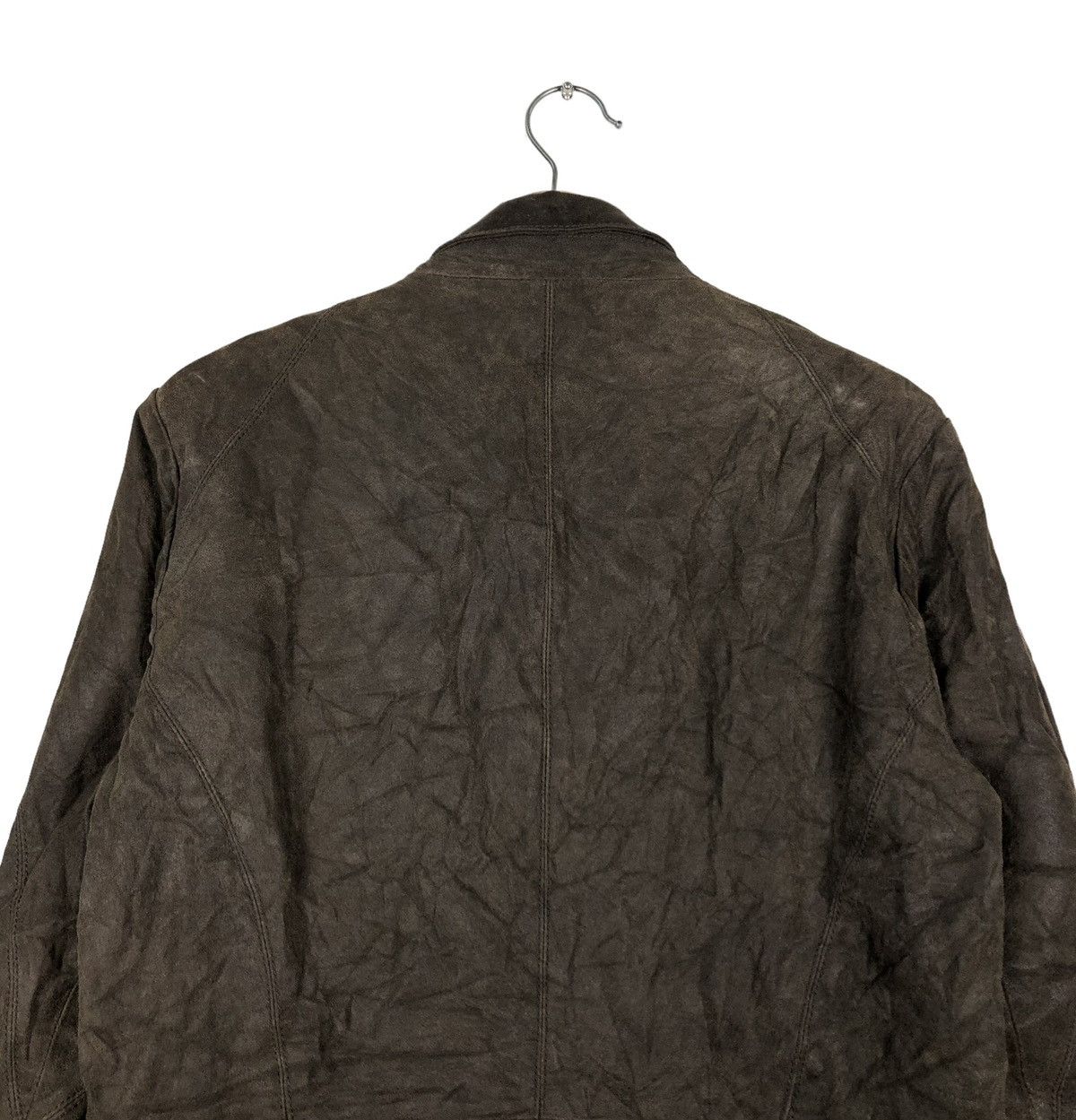 Japanese Brand 🔥VINTAGE CROPPED GENUINE LEATHER JACKET GGD ISSEY MIYAKE Size US M / EU 48-50 / 2 - 9 Thumbnail