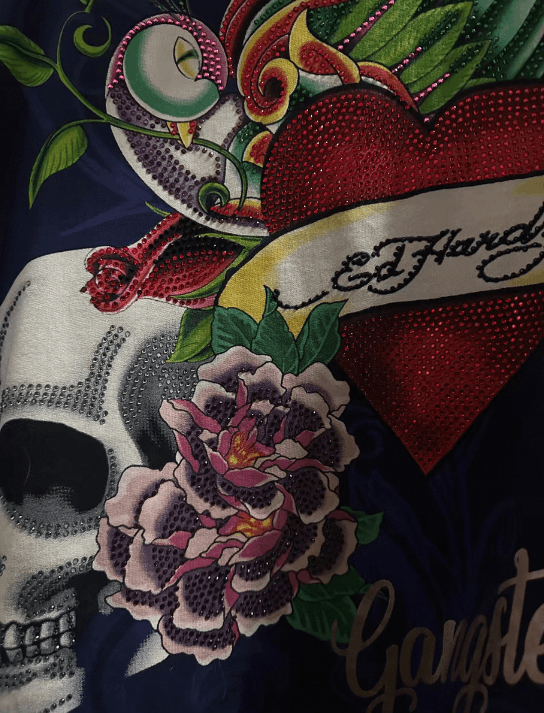 Ed Hardy ed hardy skull flowes zipup hoodie Size US L / EU 52-54 / 3 - 3 Thumbnail