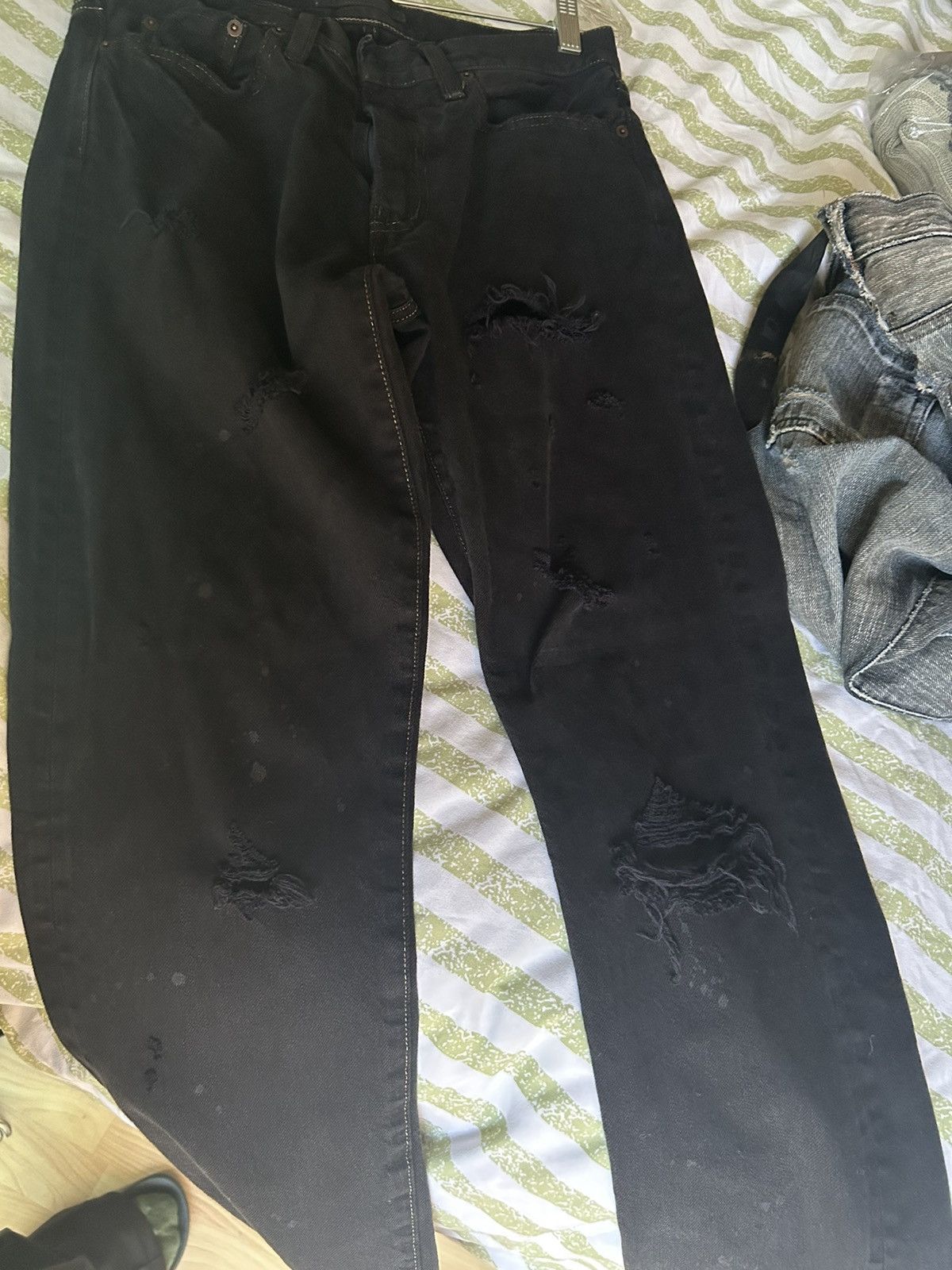 Maison MIHARA YASUHIRO Miharayasuhiro Black Denim Jeans Size US 30 / EU 46 - 3 Thumbnail