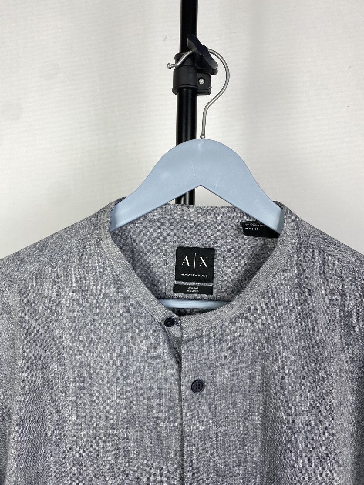 Armani × Vintage Avant Garde Armani Exchange luxury Y2K vintage short shirt Size US XL / EU 56 / 4 - 5 Thumbnail