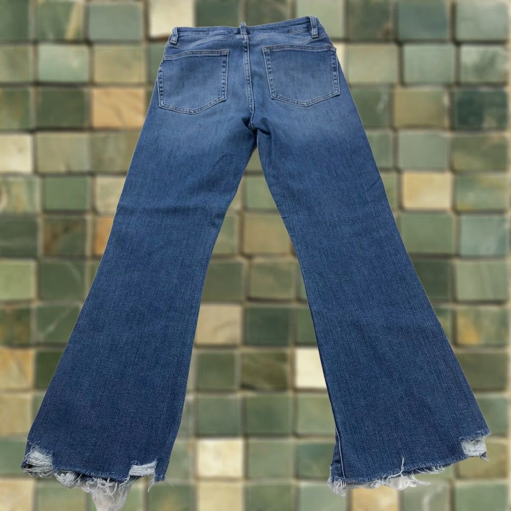 Frame FRAME Jeans Womens 27 Blue Crop Mini Boot Fits 26W 26L Mid Rise Denim Cutoff HRJ Size 27" / US 4 / IT 40 - 1 Thumbnail