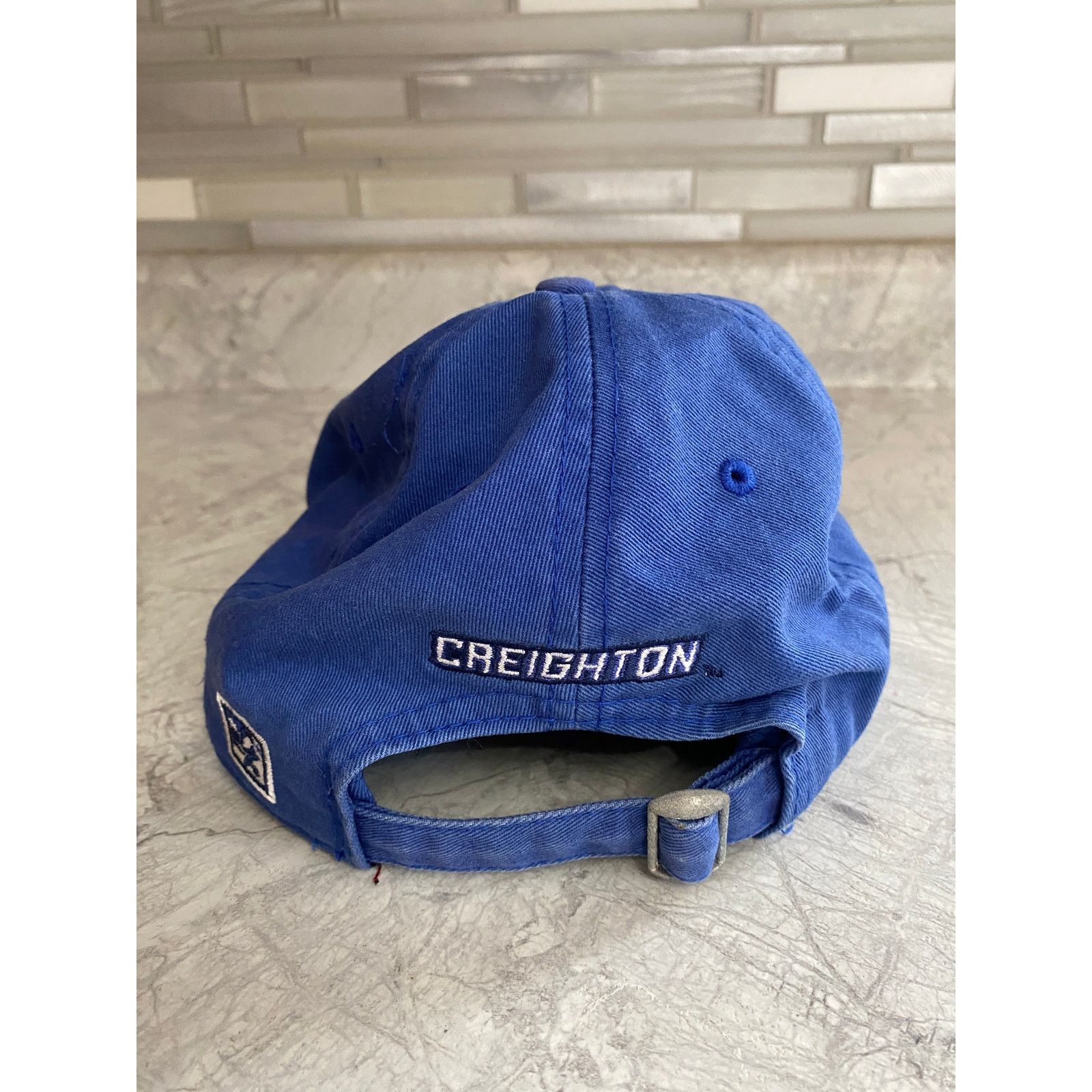 The Game Creighton Blue Jays Faded Blue Strapback Hat Size ONE SIZE - 6 Thumbnail