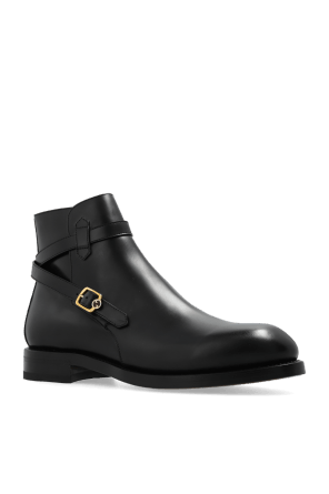 Gucci o1mt1gz0225 Ankle Boots With Buckle in Black Size US 10.5 / EU 43-44 - 3 Thumbnail