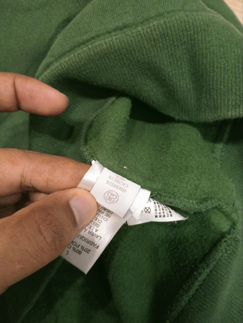 Stussy VINTAGE STUSSY CENTER PILE EMBROIDERED LOGO HOODIE Size US L / EU 52-54 / 3 - 8 Thumbnail