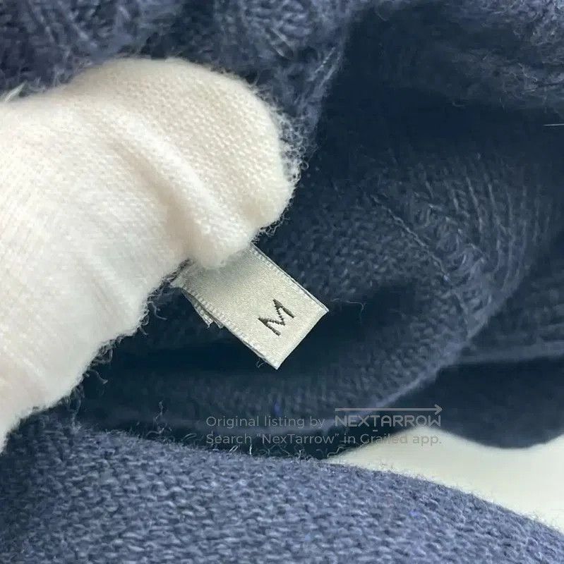 Dior Dior Men's Long Sleeve Navy Cashmere Sweater . Size US M / EU 48-50 / 2 - 3 Thumbnail