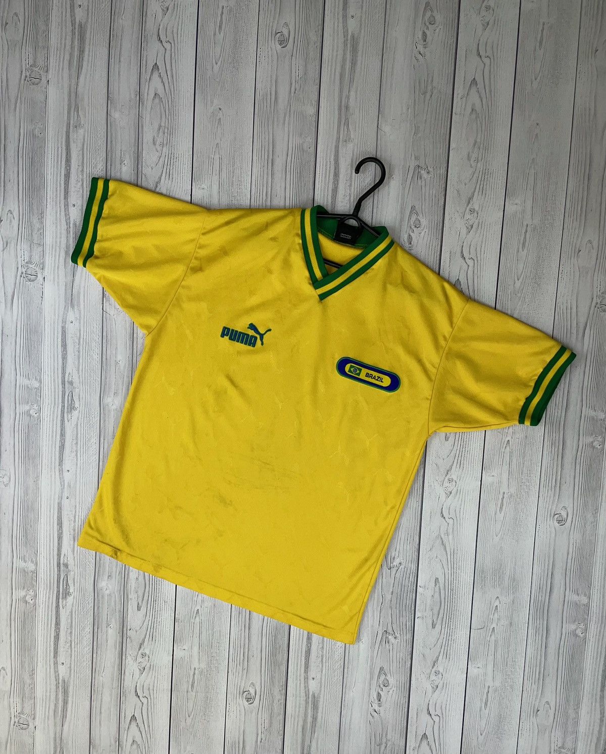 Puma Vintage puma brazil soccer jersey monogram Brasil S Size US S / EU 44-46 / 1 - 1 Thumbnail