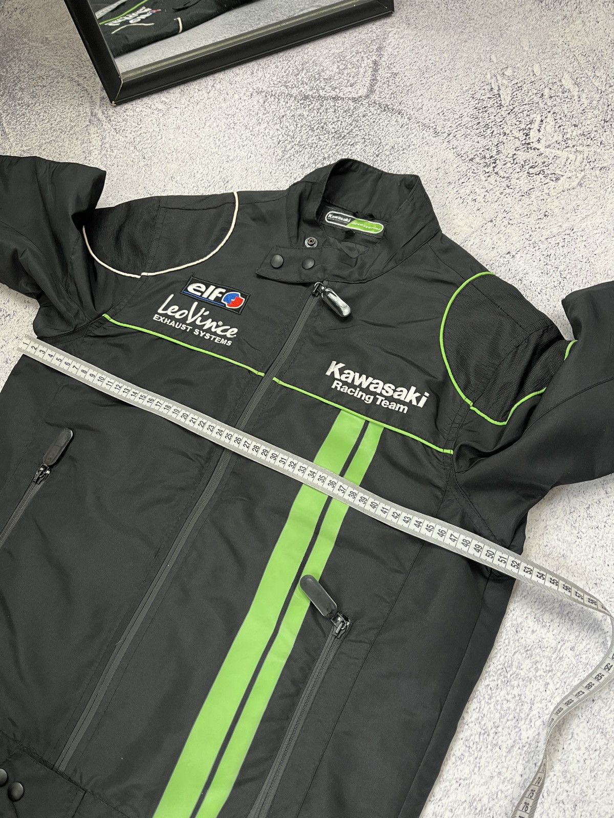 Japanese Brand Vintage Y2K Kawasaki Racing Jacket Moto Big Logo Hype Rare Size M / US 6-8 / IT 42-44 - 13 Thumbnail