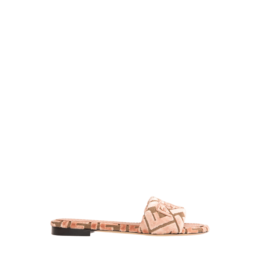 Fendi o1h1sh11225 Signature Slides in Pink Bric Size US 6.5 / IT 36.5 - 1 Thumbnail