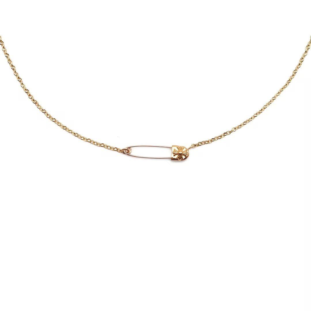 Chrome Hearts Chrome Hearts 22K Gold Safety Pin Necklace Size ONE SIZE - 3 Thumbnail