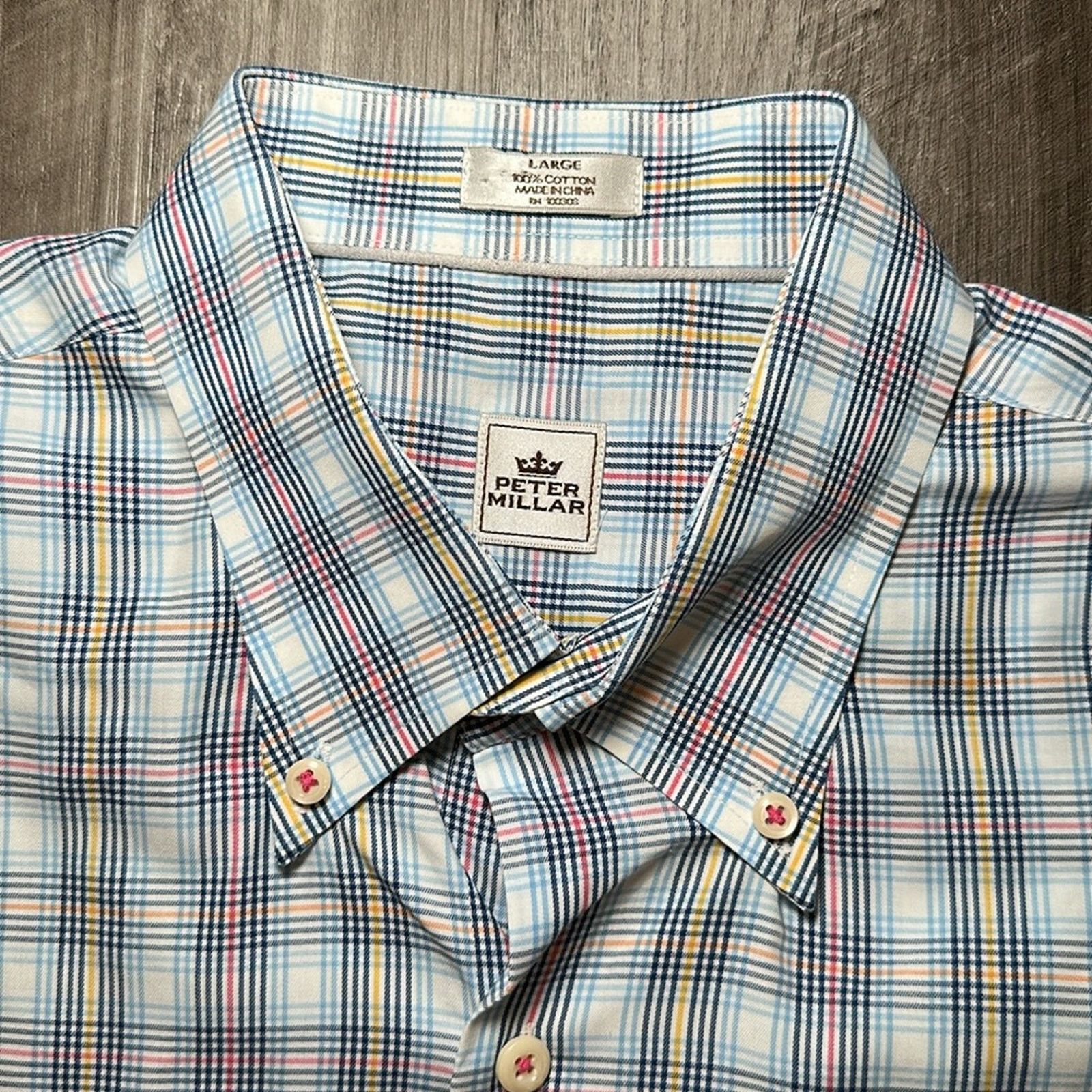 Peter Millar Peter Millar Short Sleeve Button Down - Large Size US L / EU 52-54 / 3 - 6 Thumbnail