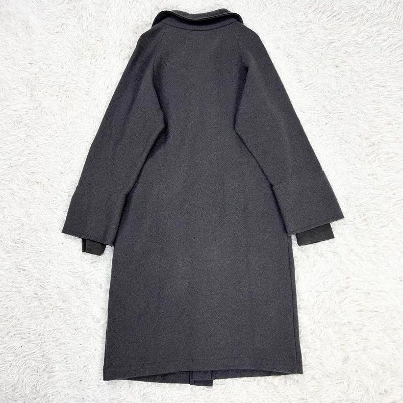 Yohji Yamamoto Yohji Yamamoto 14aw 100 wool grey thread-knit long jacket 2 Size US M / EU 48-50 / 2 - 7 Thumbnail