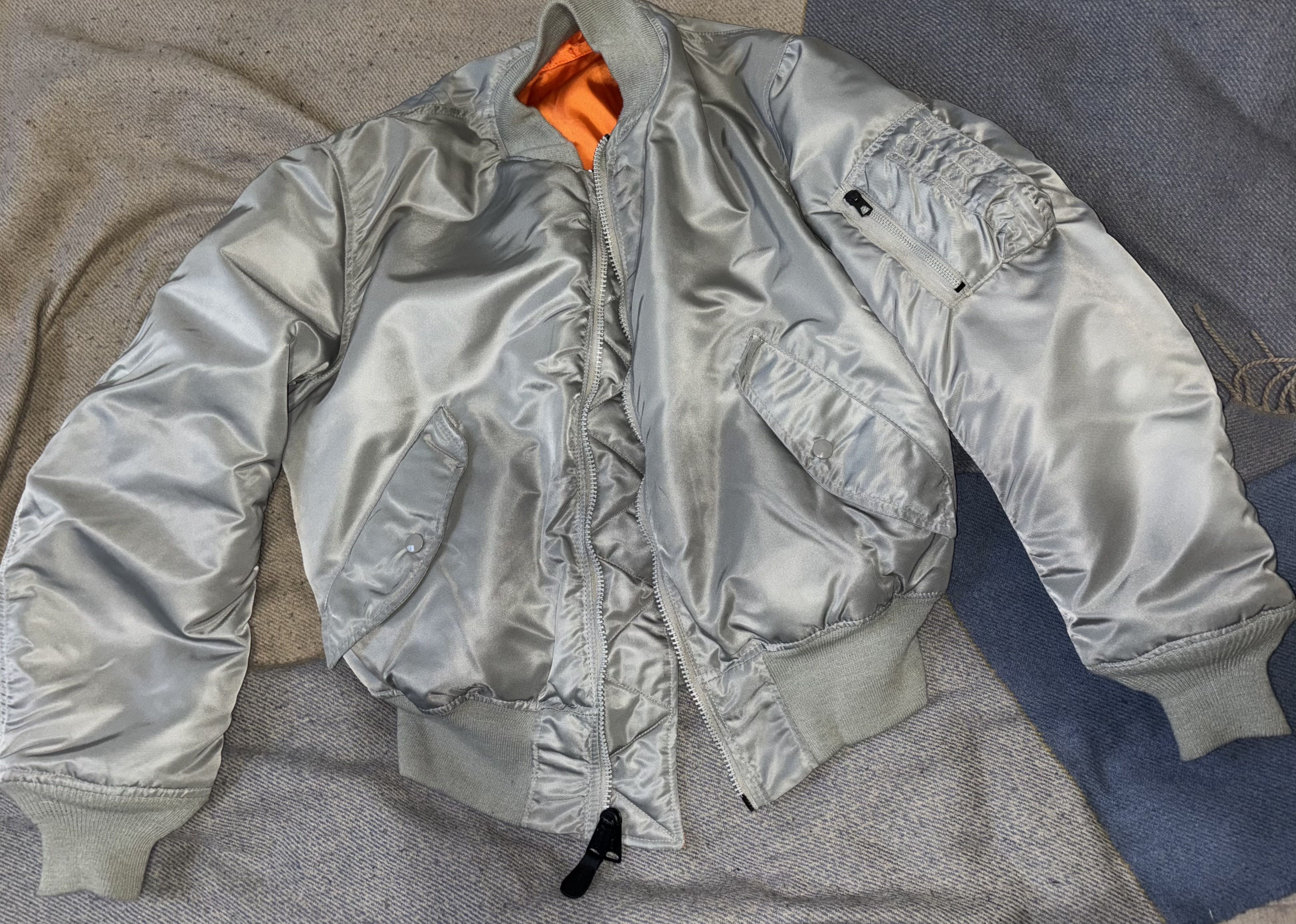 Vintage Vintage Green MA-1 Reversible Bomber Size US M / EU 48-50 / 2 - 2 Thumbnail