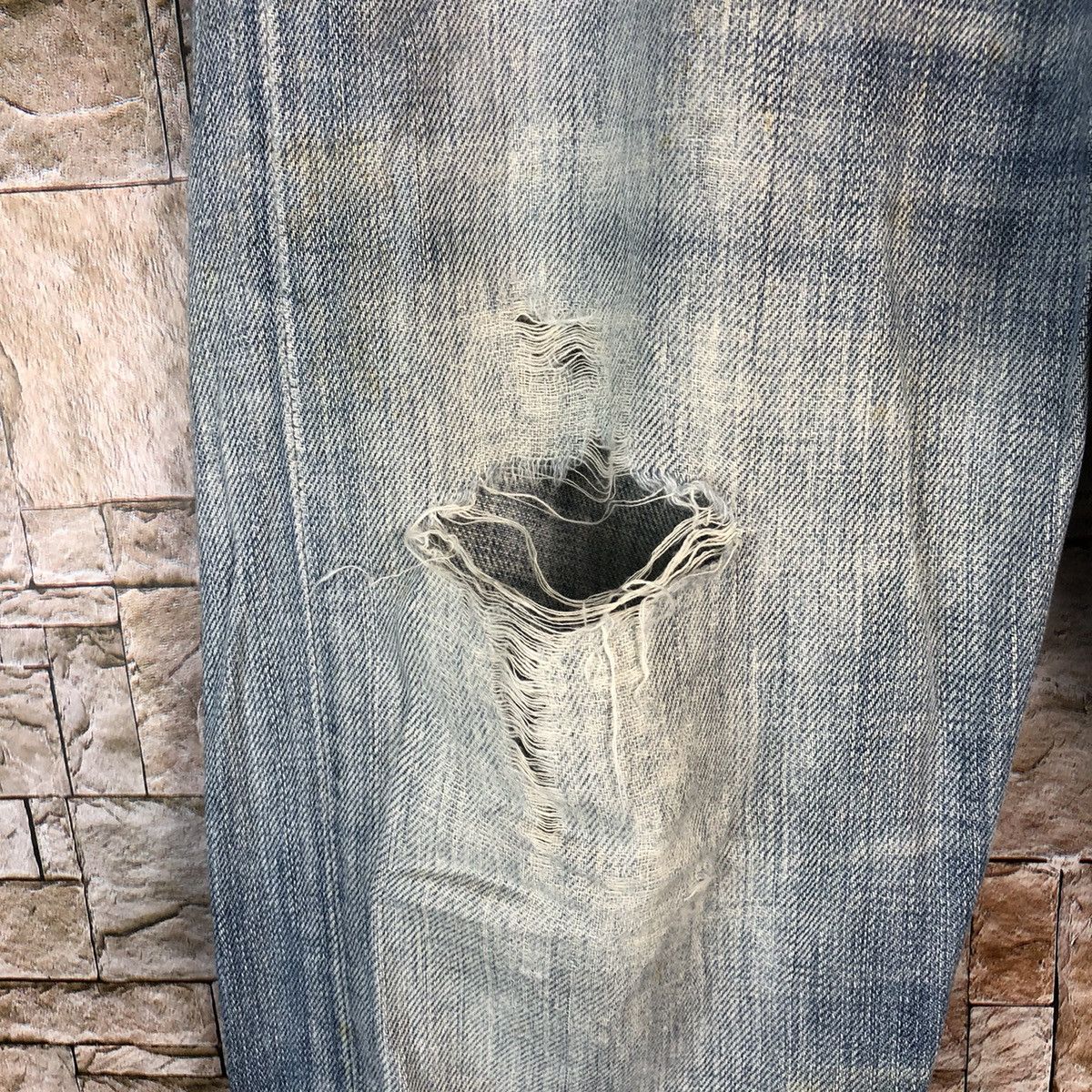 Levi's Levis Blue Distressed faded Denim Pants #A961 Size US 29 - 9 Thumbnail