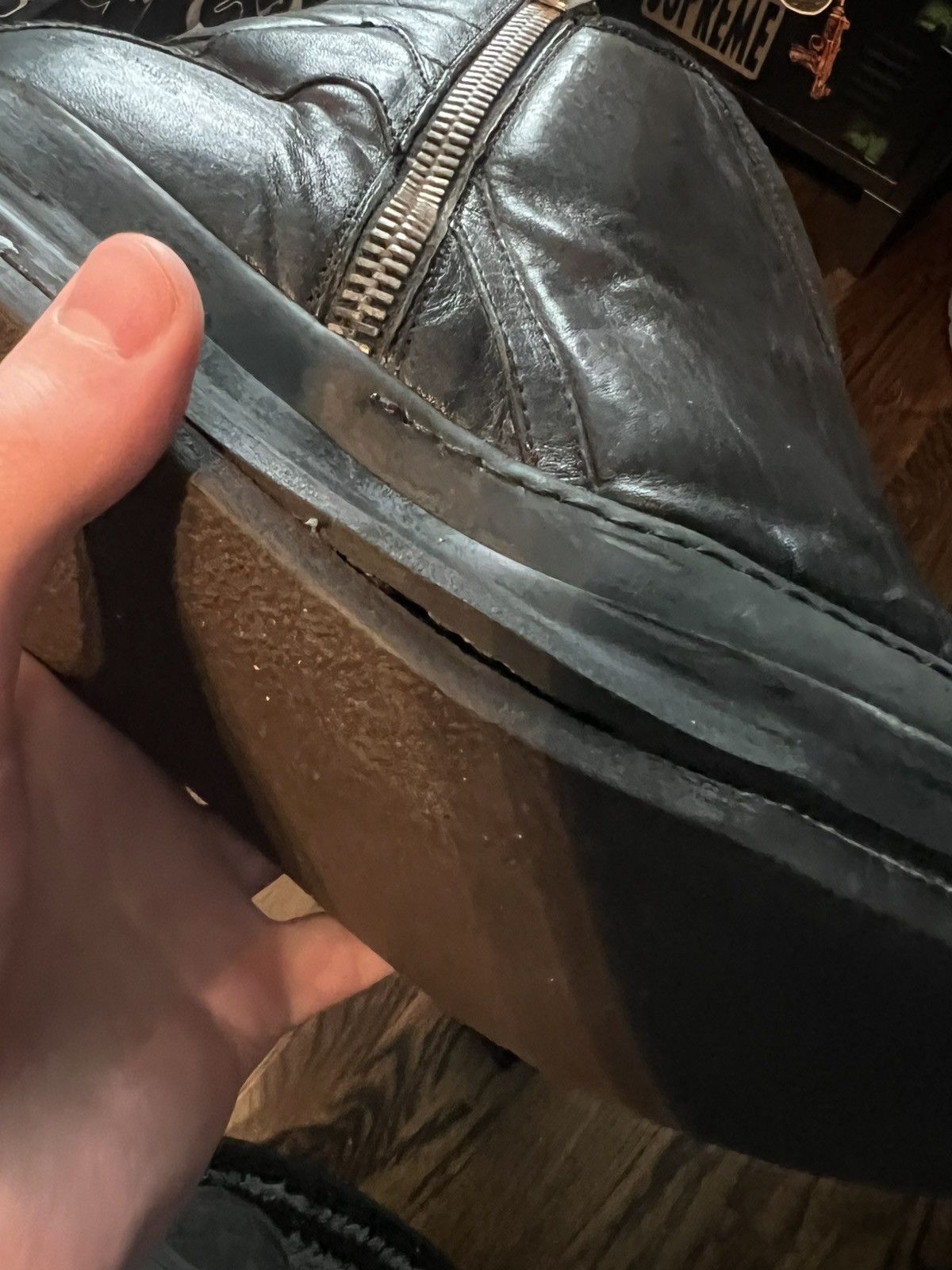 Rick Owens Rick owens ss10 leather hoof dunk Size US 9 / EU 42 - 6 Thumbnail