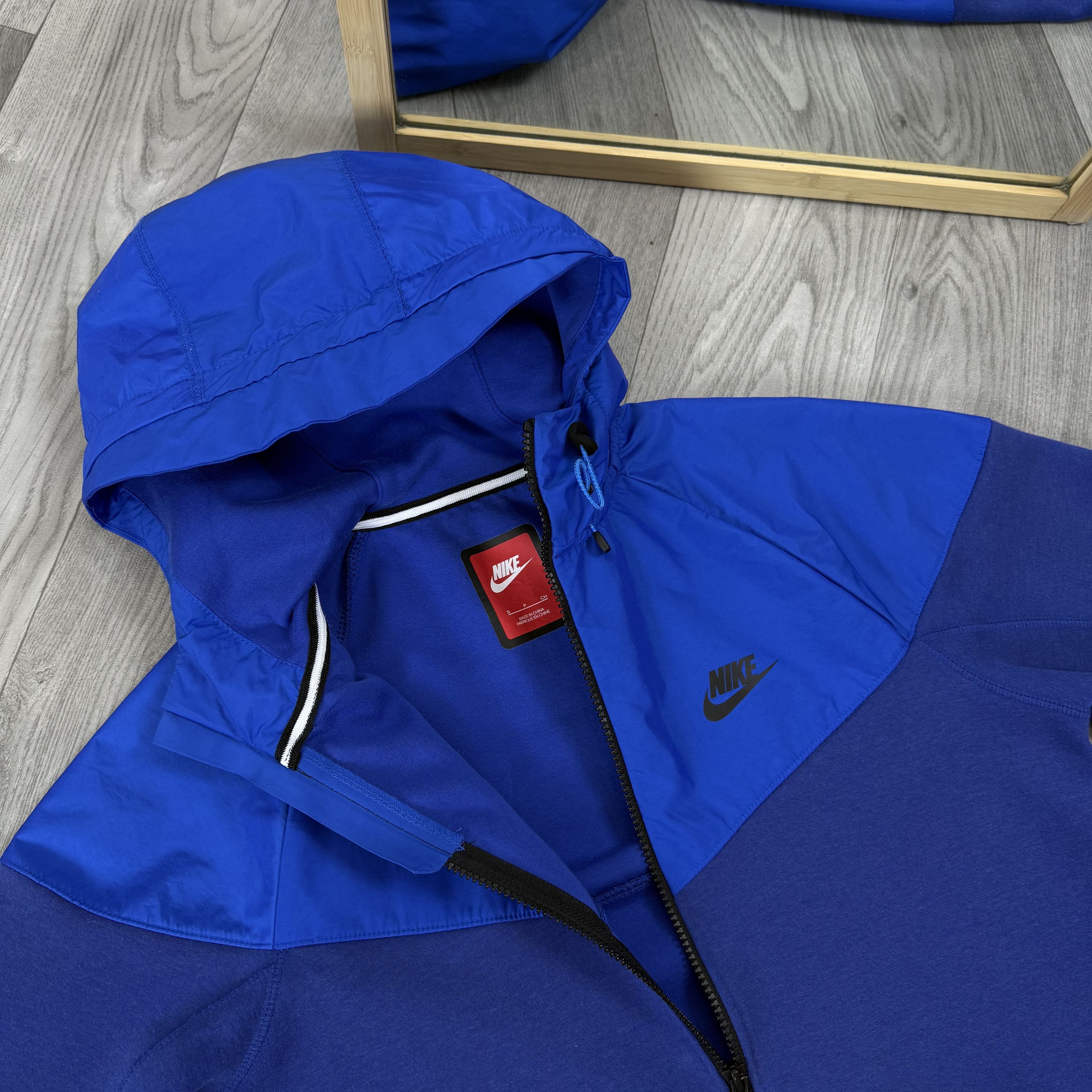 Nike Nike Tech Fleece Blue Zip Hoodie Hooded Track Jacket Size US S / EU 44-46 / 1 - 9 Thumbnail