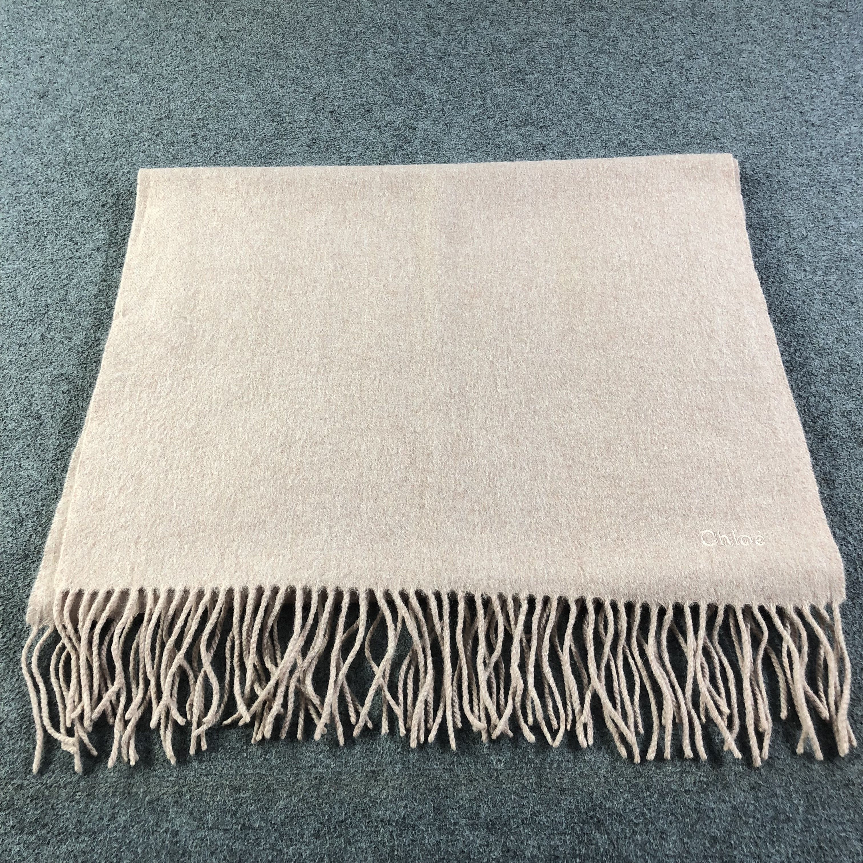 Vintage Chloe Cashmere Scarf Muffler V1138 Size ONE SIZE - 2 Thumbnail