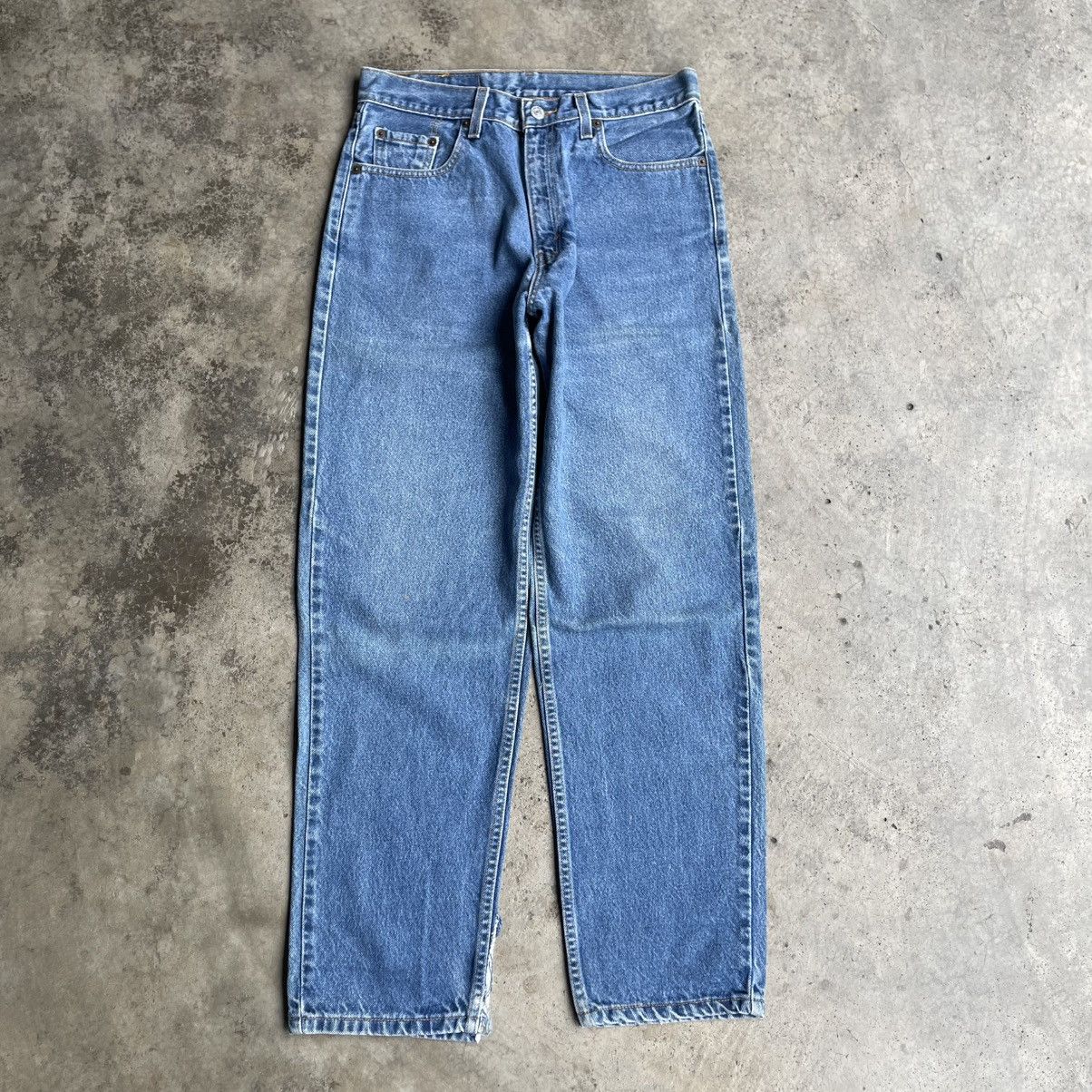 Levi's Vintage Clothing 🔥Vintage 90s Levis Stoned Washed Loose Fit Denim Jeans Size US 31 - 1 Thumbnail
