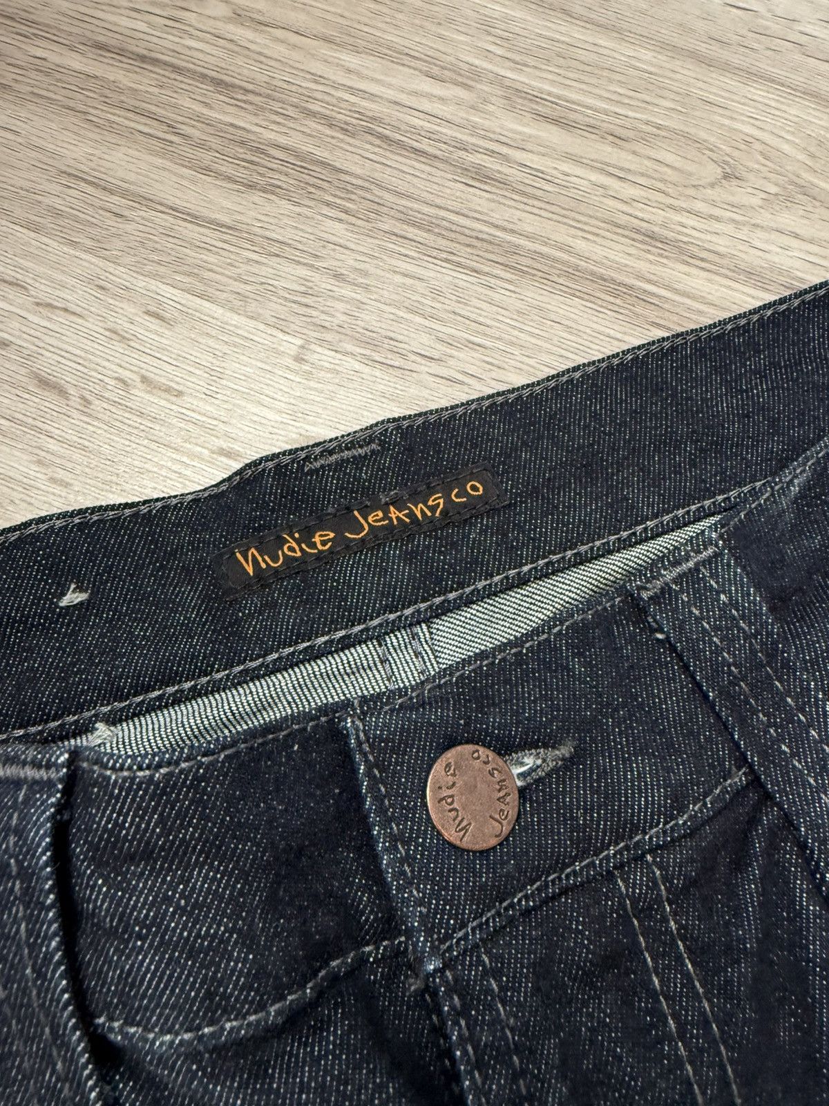 Nudie Jeans Nudie Jeans Thin Finn Dry Dark Grey Denim 32x32 Size US 32 / EU 48 - 8 Thumbnail