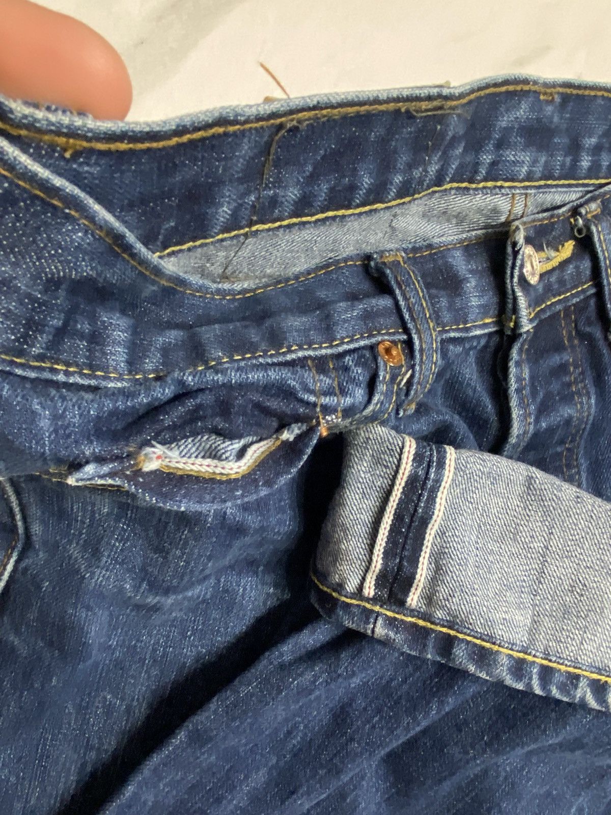 Levi's Vintage Clothing Levi’s jeans big E USA Japan selvedge 501-0657 501z 501xx Size US 32 / EU 48 - 3 Thumbnail