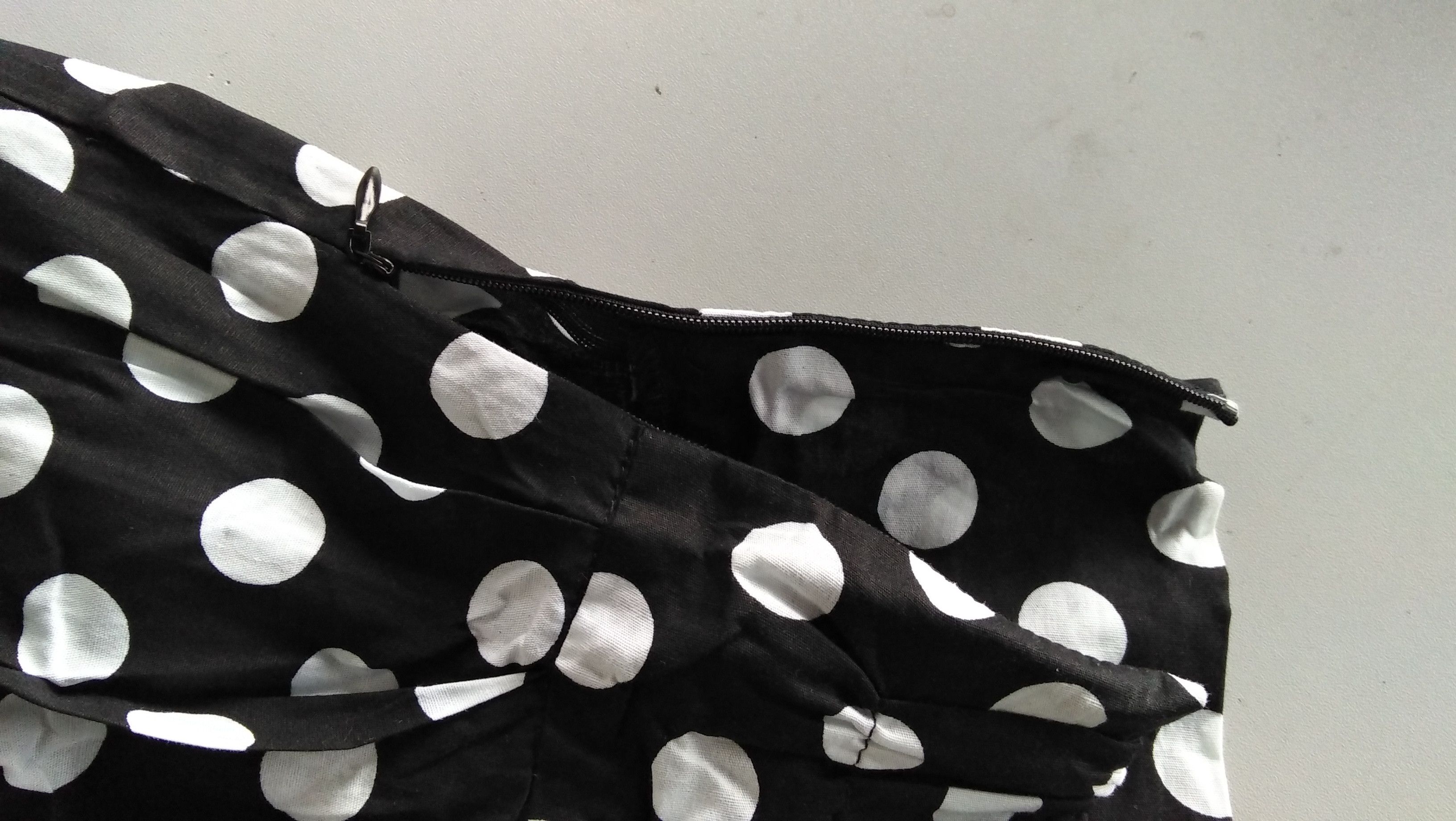 Other Black white polka dot,long skirt,cotton,vintage style Size 30" / US 8 / IT 44 - 5 Thumbnail