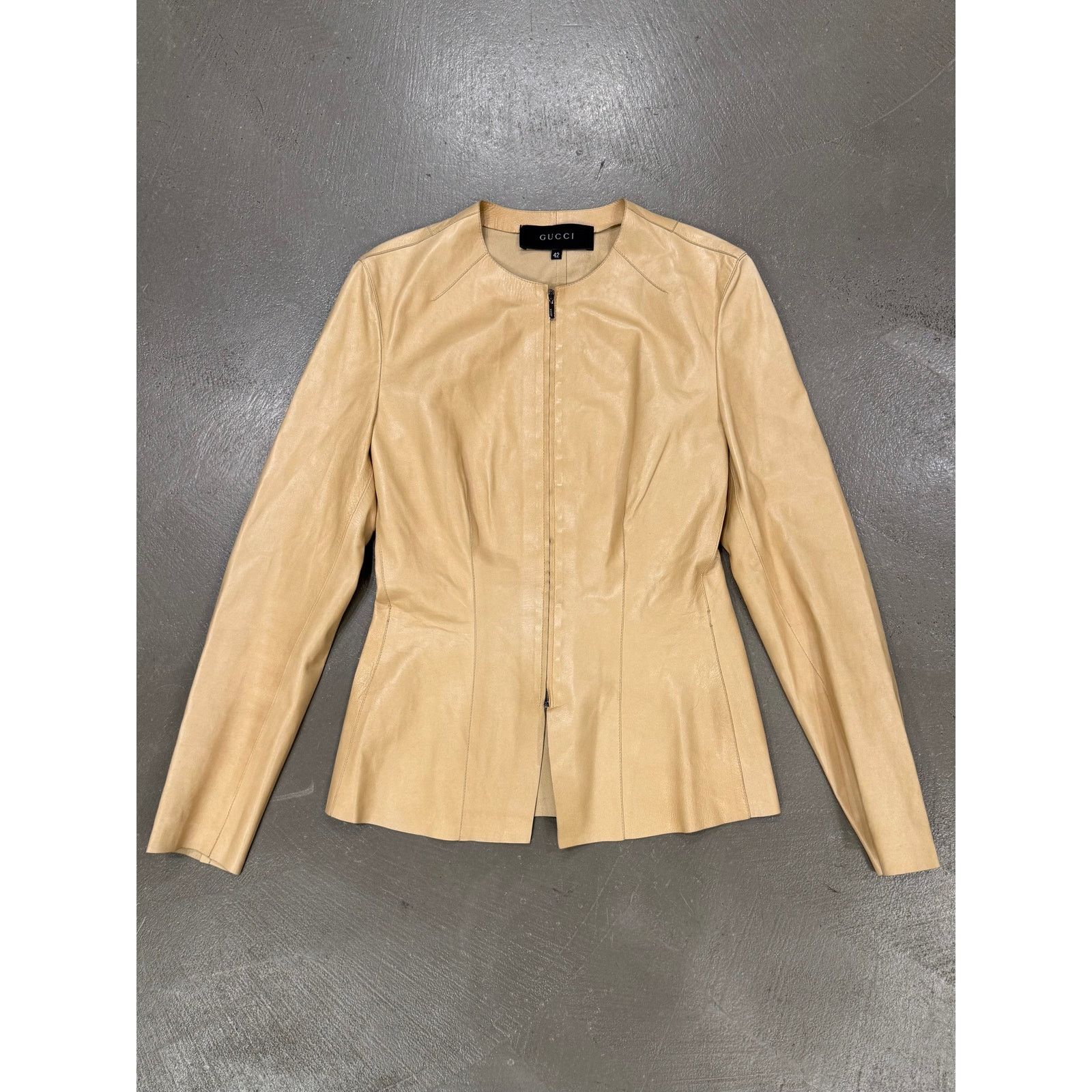 Gucci 2000s Gucci by Tom Ford fitted leather jacket Size US S / EU 44-46 / 1 - 1 Thumbnail
