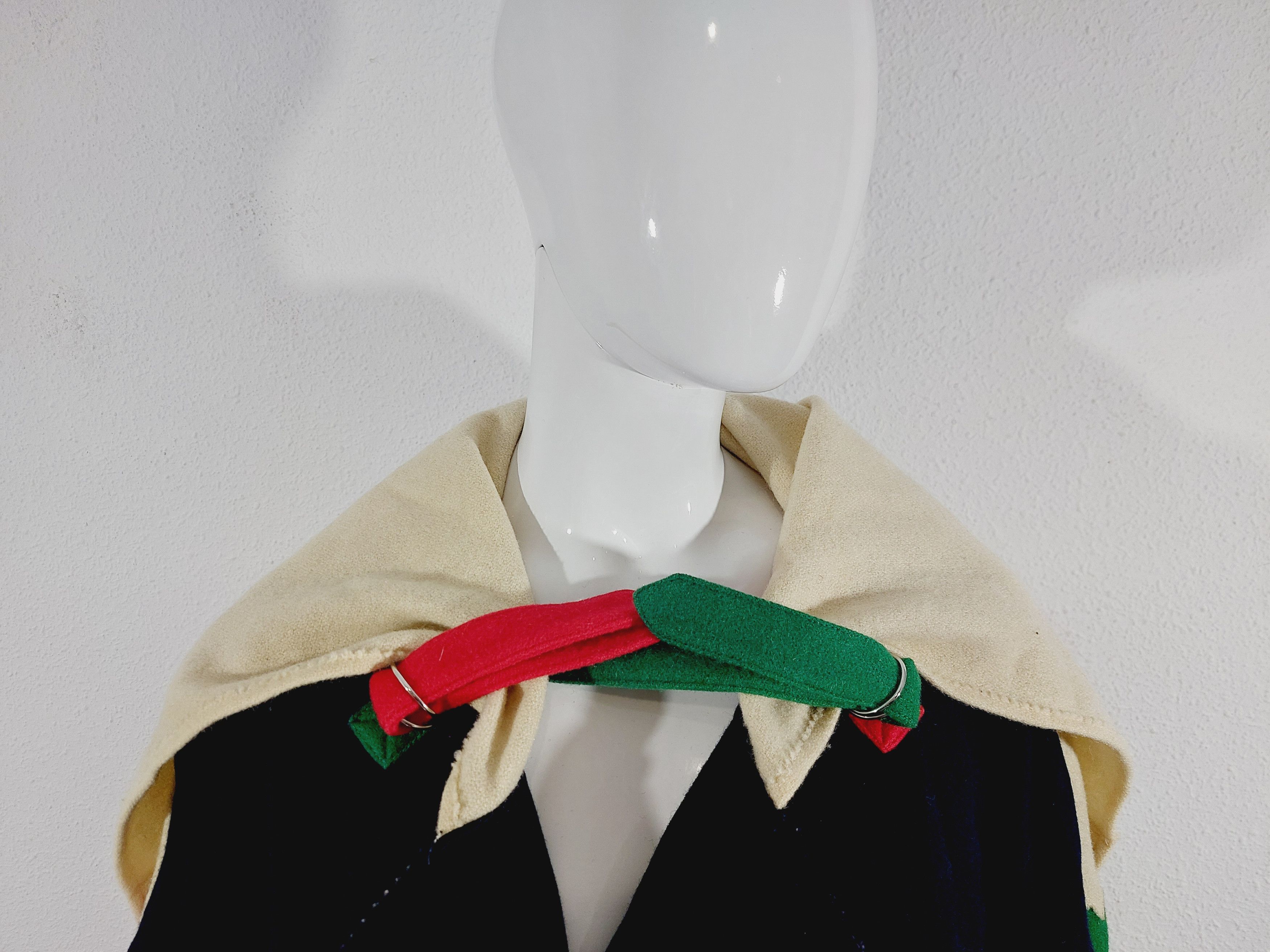 Jean Charles De Castelbajac Jean Charles de Castelbajac JCDC 1980s wool color coat Size US S / EU 44-46 / 1 - 9 Thumbnail