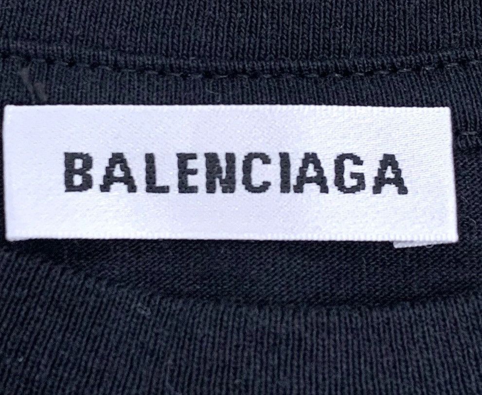 Balenciaga Balenciaga logo letter full print round neck black cotton s Size US XS / EU 42 / 0 - 6 Thumbnail