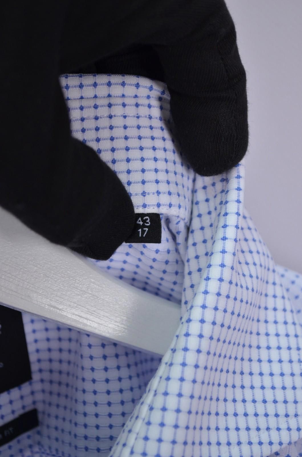 Hugo Boss Hugo Boss Mens T-Christo Blue L/S Dress Shirt Size 43 17 XL Size US XL / EU 56 / 4 - 12 Thumbnail