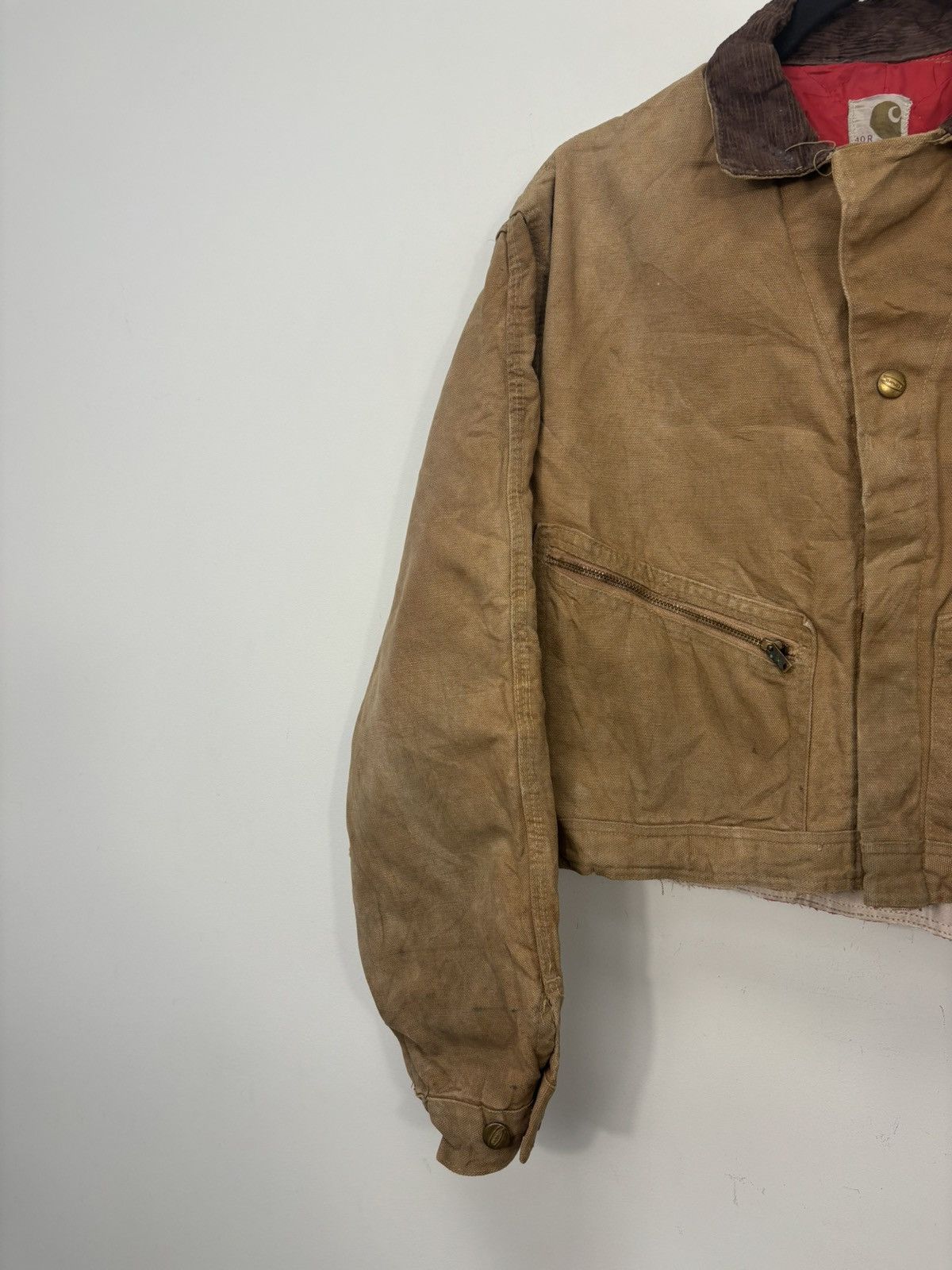 Carhartt Vintage Carhartt USA 80s Faded Boxy Cropped Detroit Jacket Size US M / EU 48-50 / 2 - 4 Thumbnail