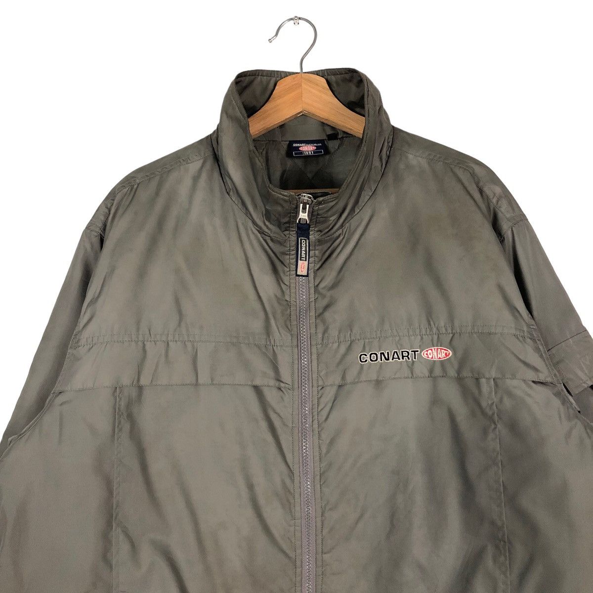 Japanese Brand 🔥Vintage Double Layer Jacket Zipper Conart Big Logo Size US L / EU 52-54 / 3 - 3 Thumbnail